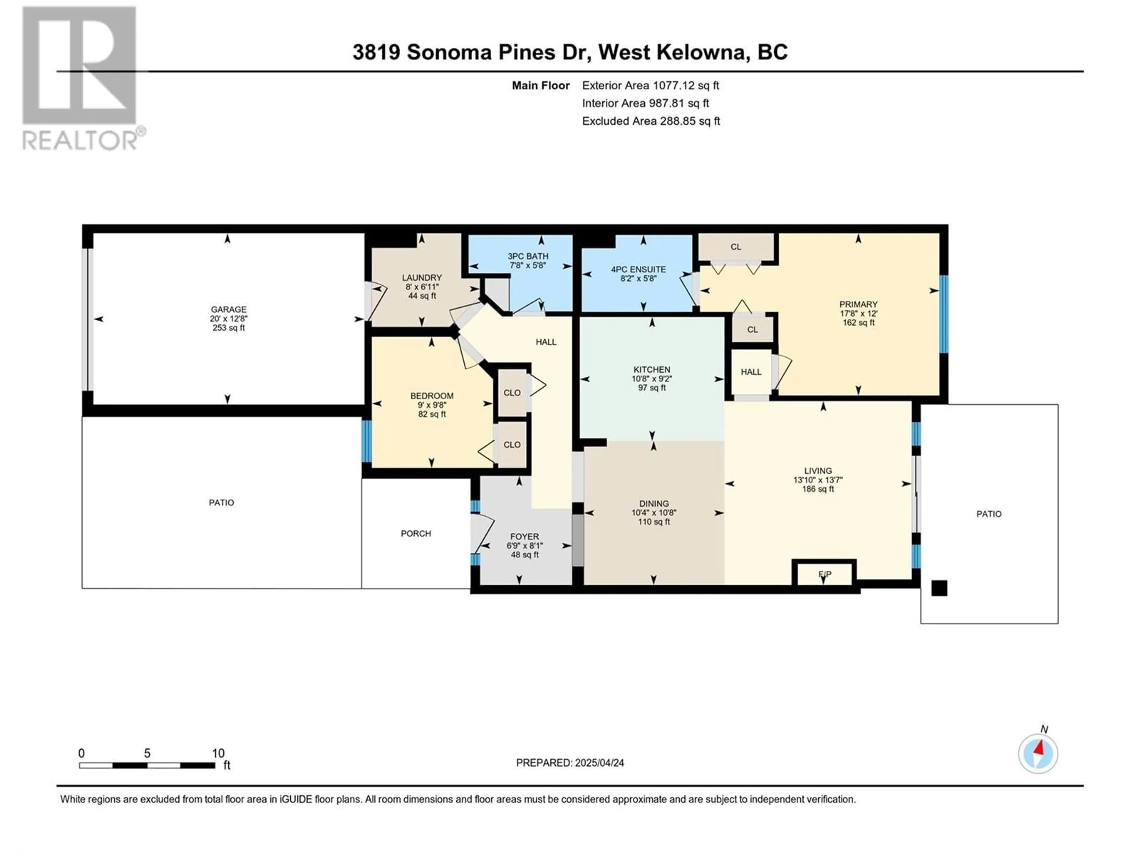 Floor plan for 3819 SONOMA PINES DRIVE, West Kelowna British Columbia V4T2Z5