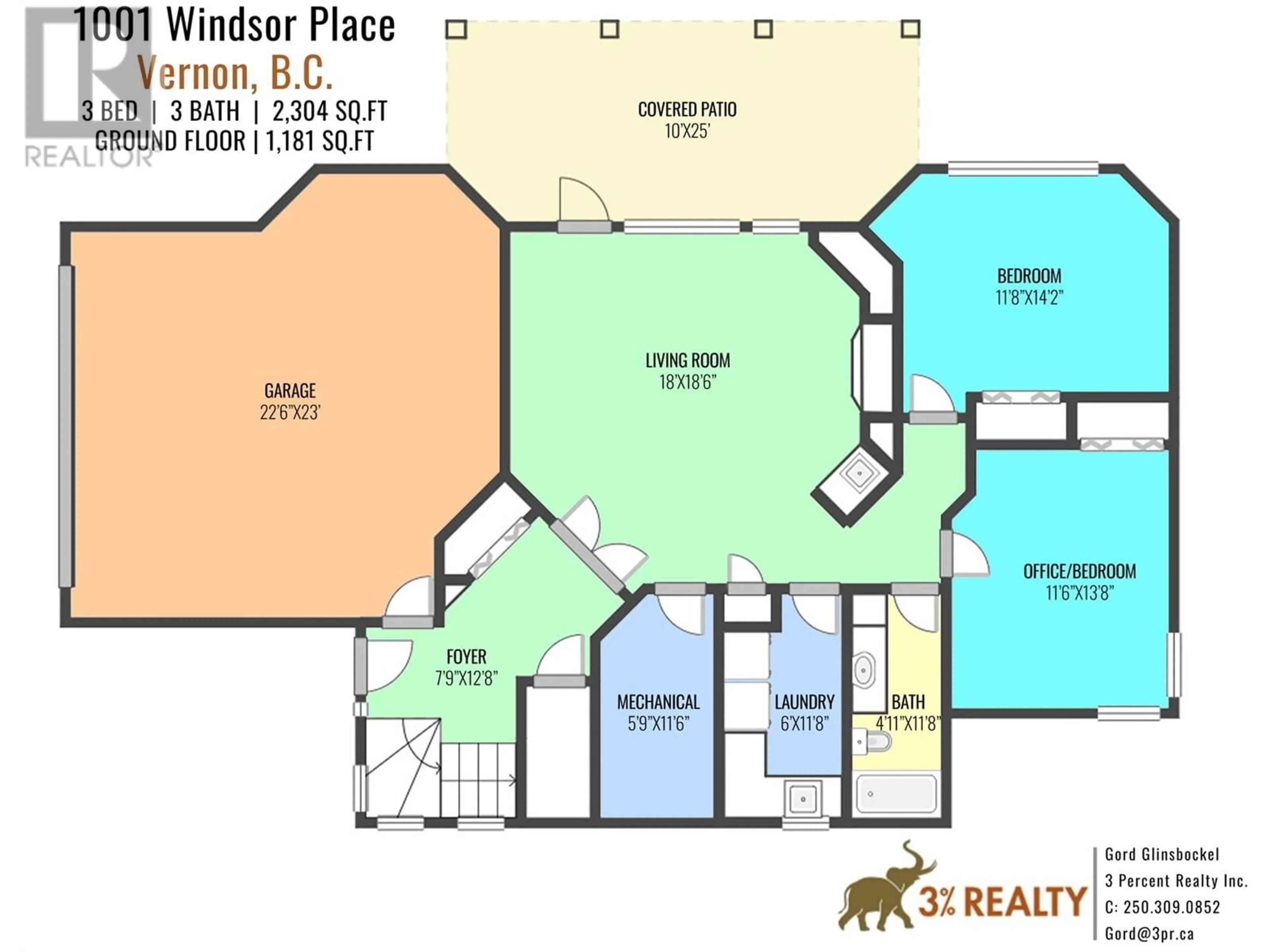 Floor plan for 1001 WINDSOR PLACE, Vernon British Columbia V1T9E7