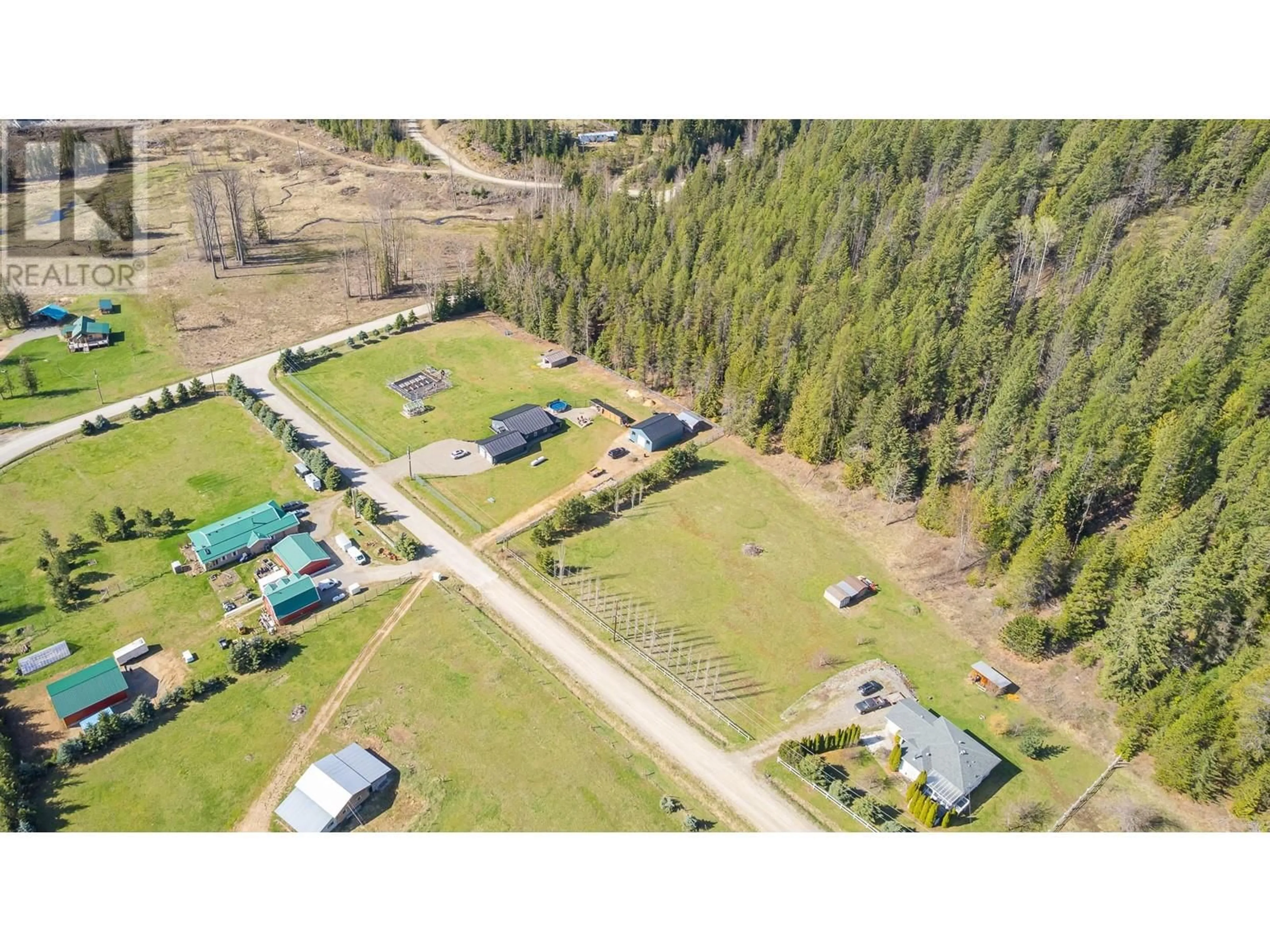 A pic from outside/outdoor area/front of a property/back of a property/a pic from drone, unknown for 1087 BEAR BROOK ROAD, Creston British Columbia V0B1G8