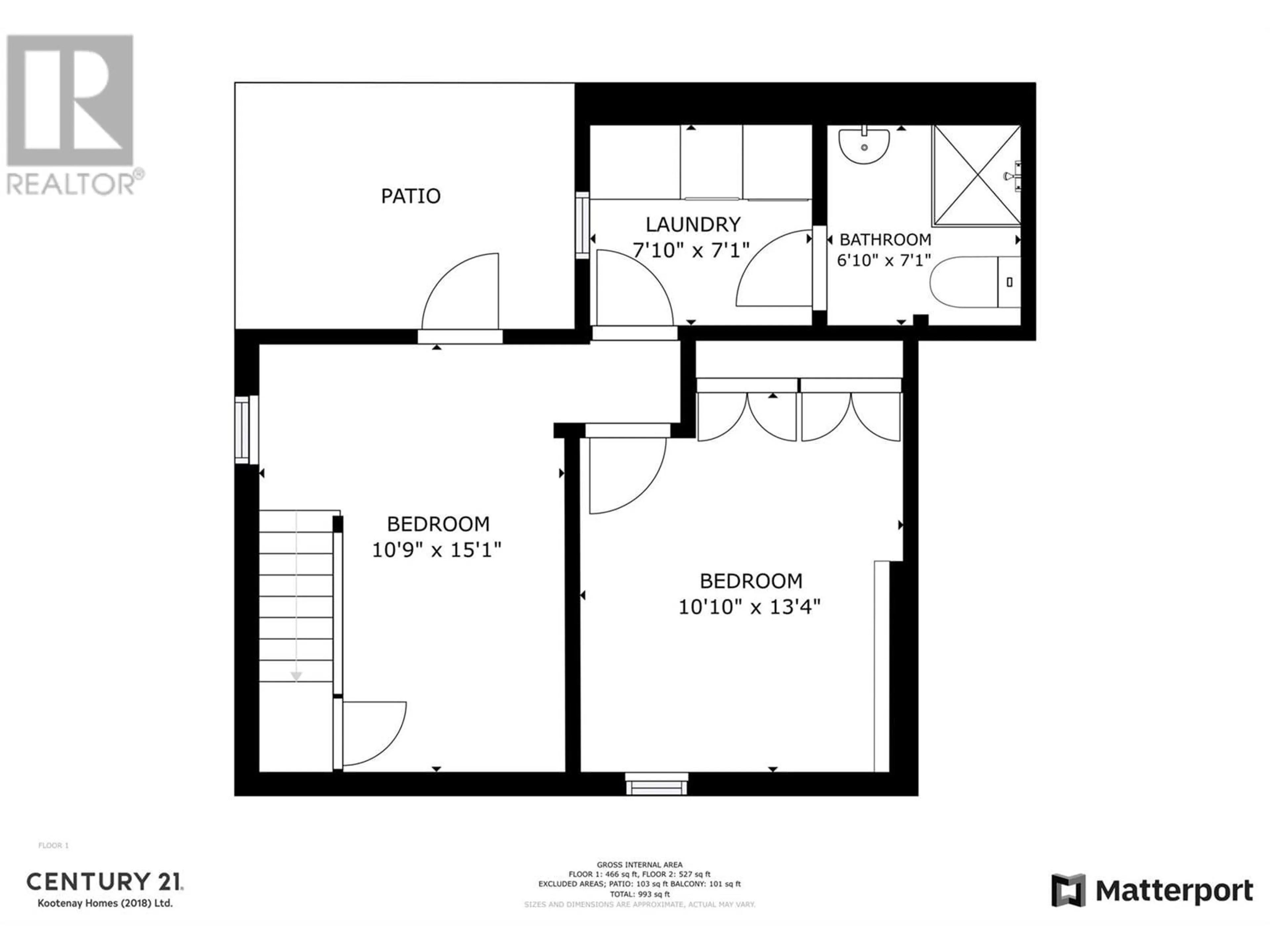 Floor plan for 2165 SPOKANE STREET, Rossland British Columbia V0G1Y0