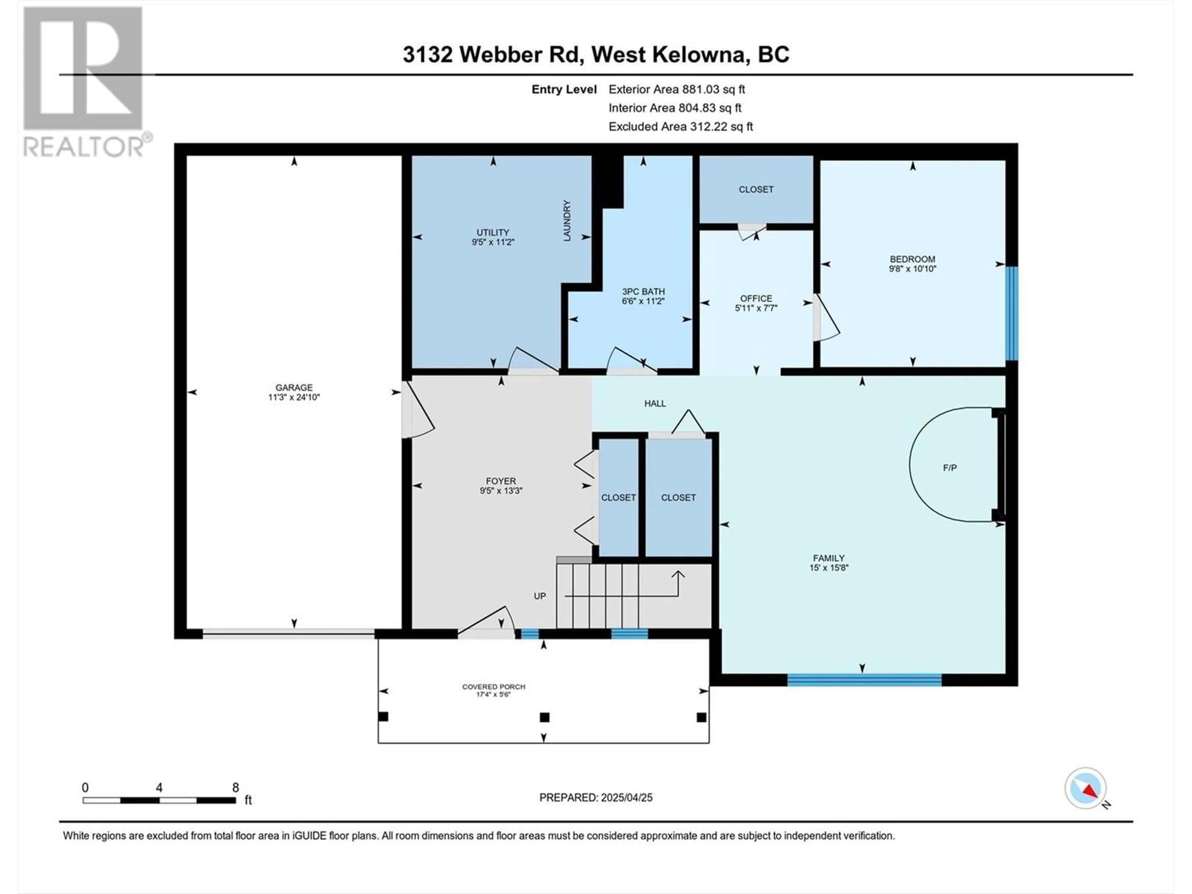 Floor plan for 3132 WEBBER ROAD, West Kelowna British Columbia V4T1E7