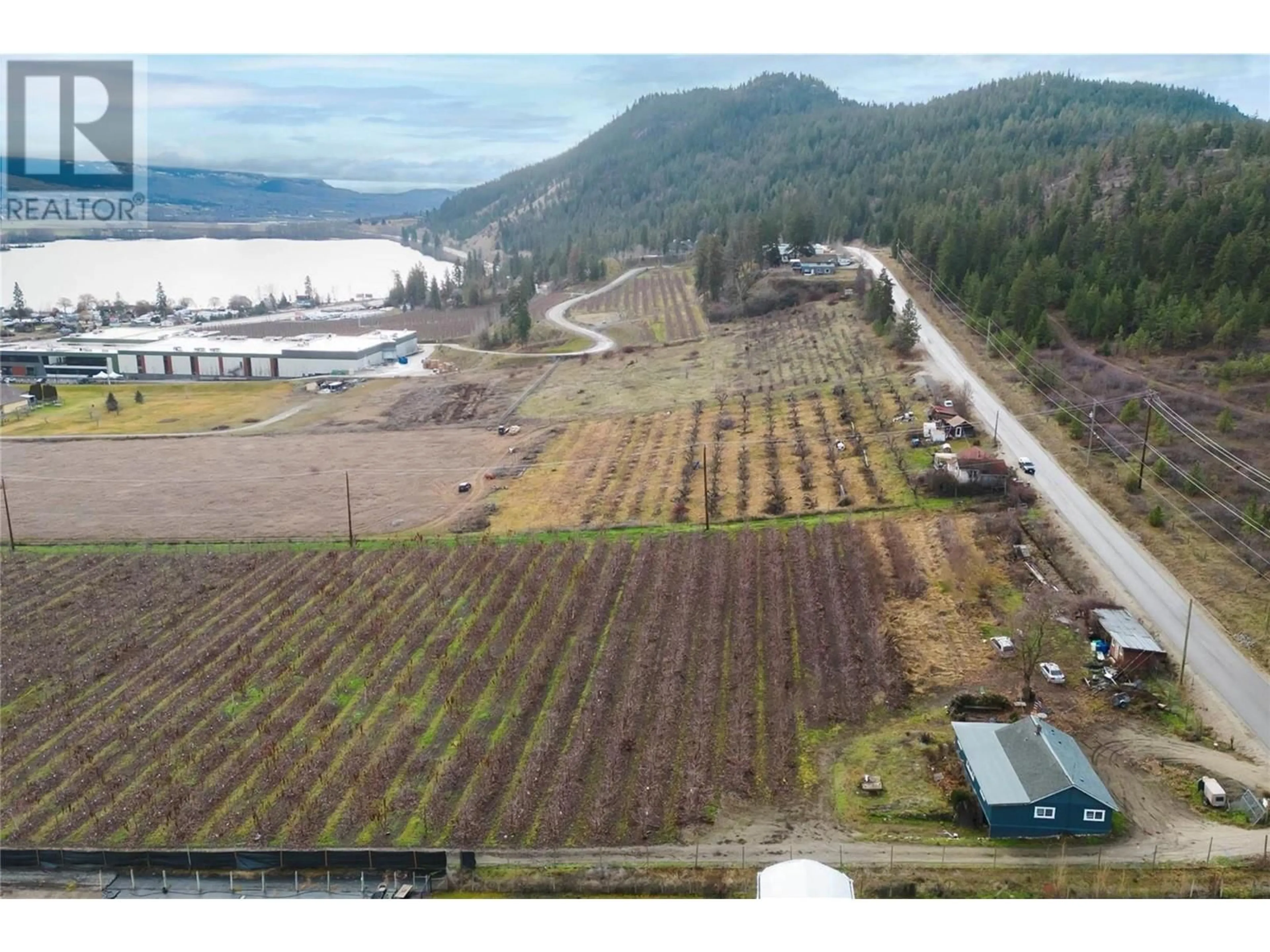 A pic from outside/outdoor area/front of a property/back of a property/a pic from drone, mountain view for 4295 SHANKS ROAD, Kelowna British Columbia V4V1M3