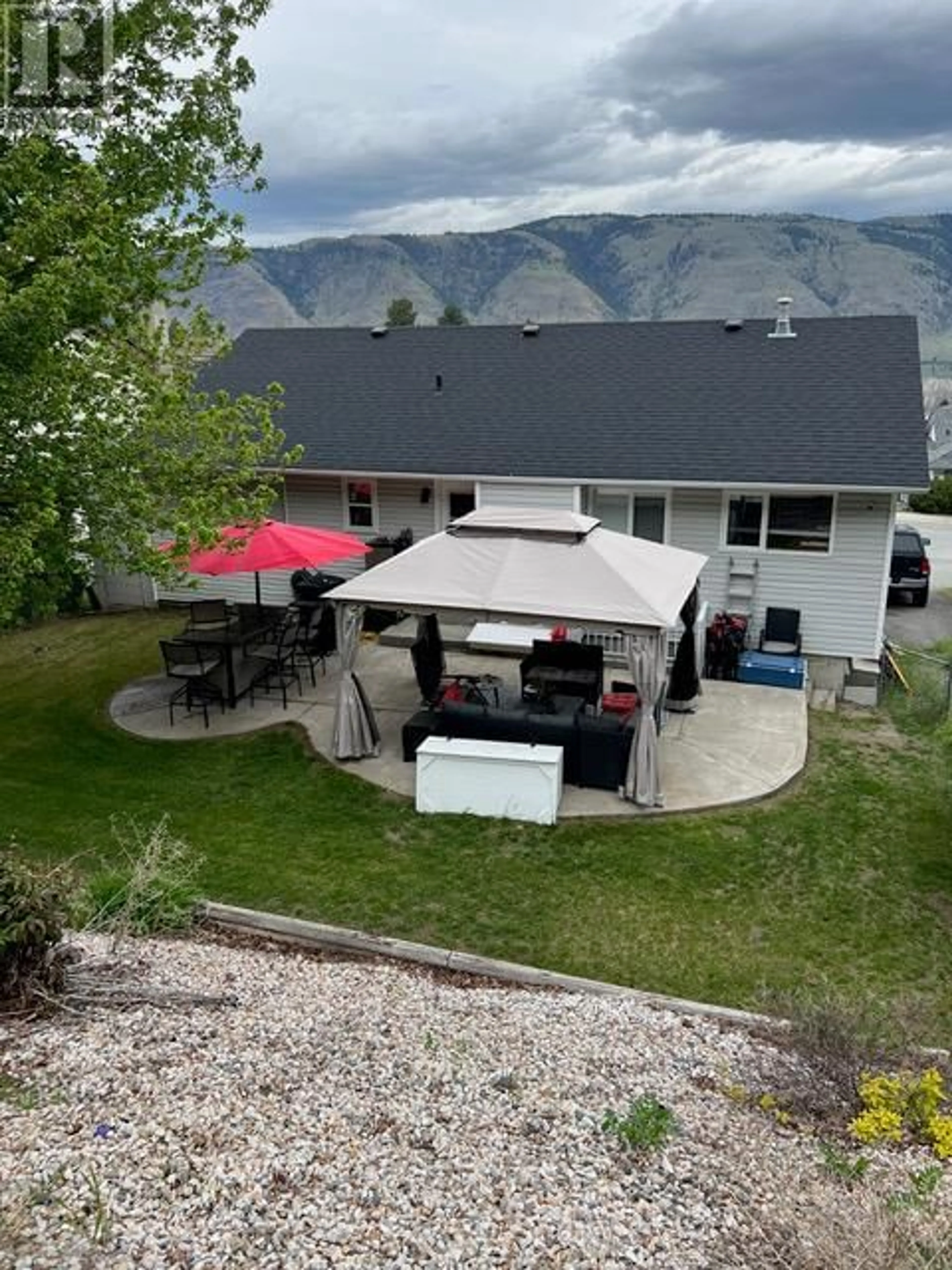 A pic from outside/outdoor area/front of a property/back of a property/a pic from drone, mountain view for 2759 QU'APPELLE BOULEVARD, Kamloops British Columbia V2E2J9