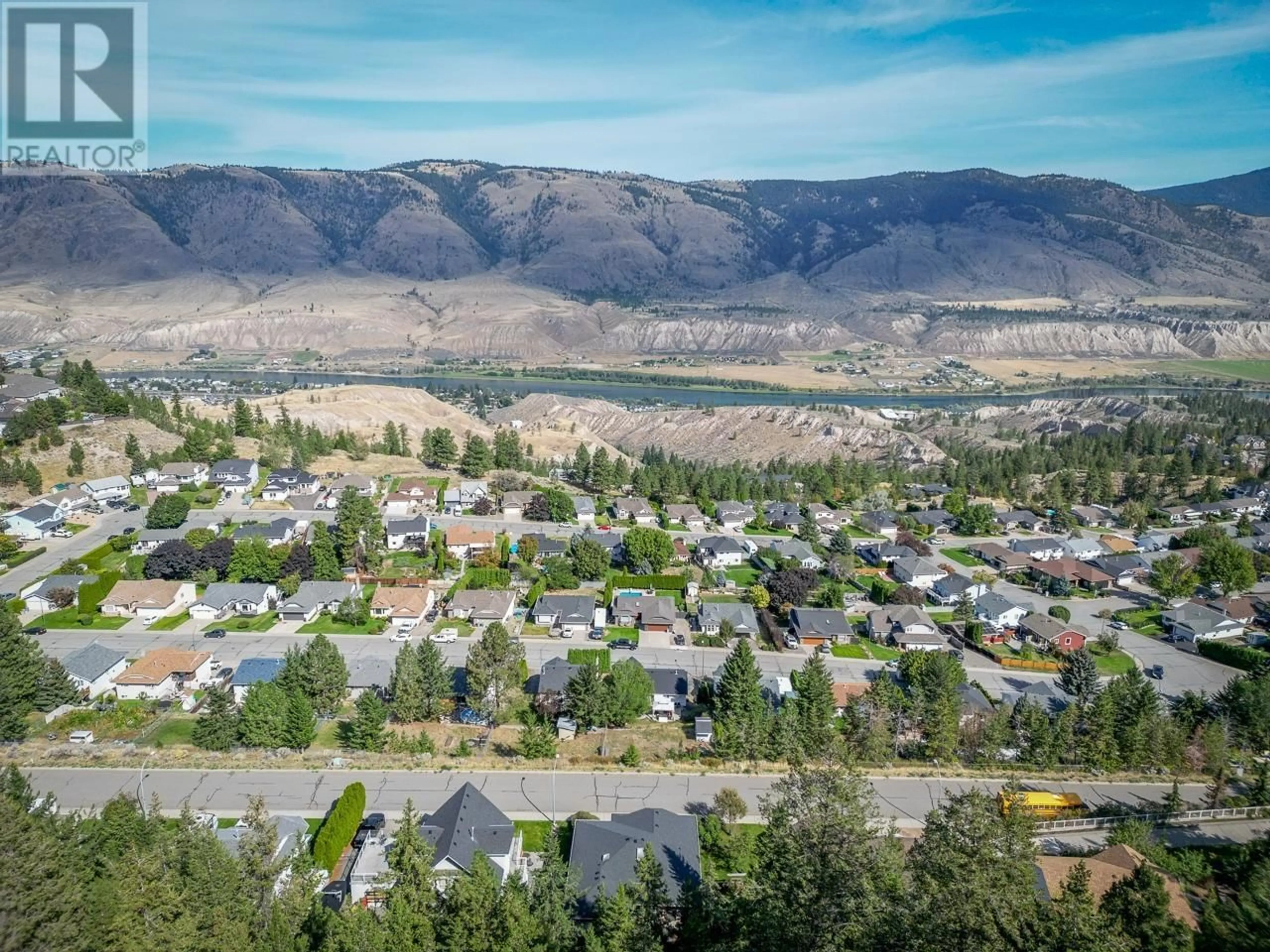 A pic from outside/outdoor area/front of a property/back of a property/a pic from drone, mountain view for 2759 QU'APPELLE BOULEVARD, Kamloops British Columbia V2E2J9