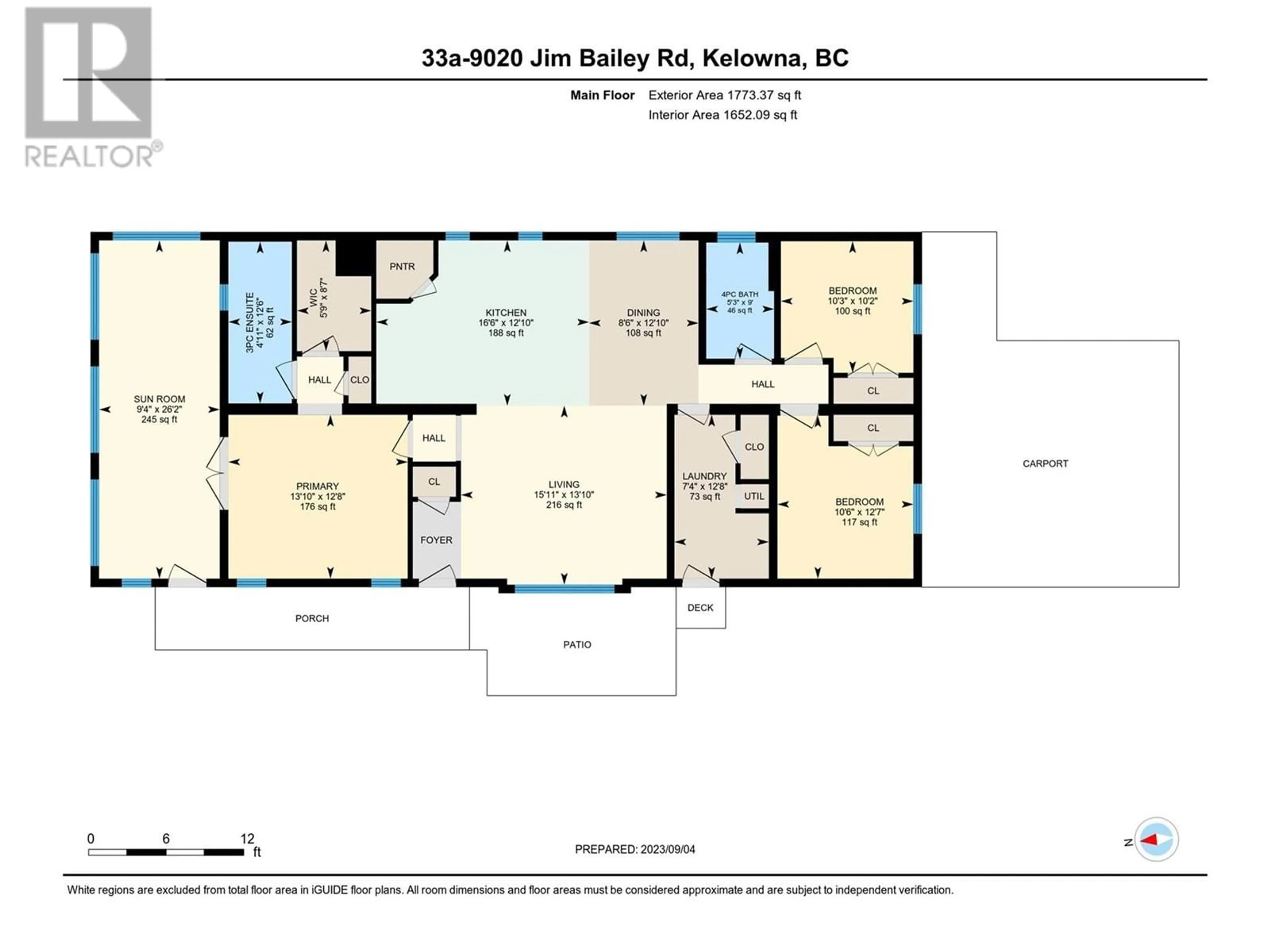 Floor plan for 33A - 9020 JIM BAILEY ROAD, Kelowna British Columbia V4V1E5