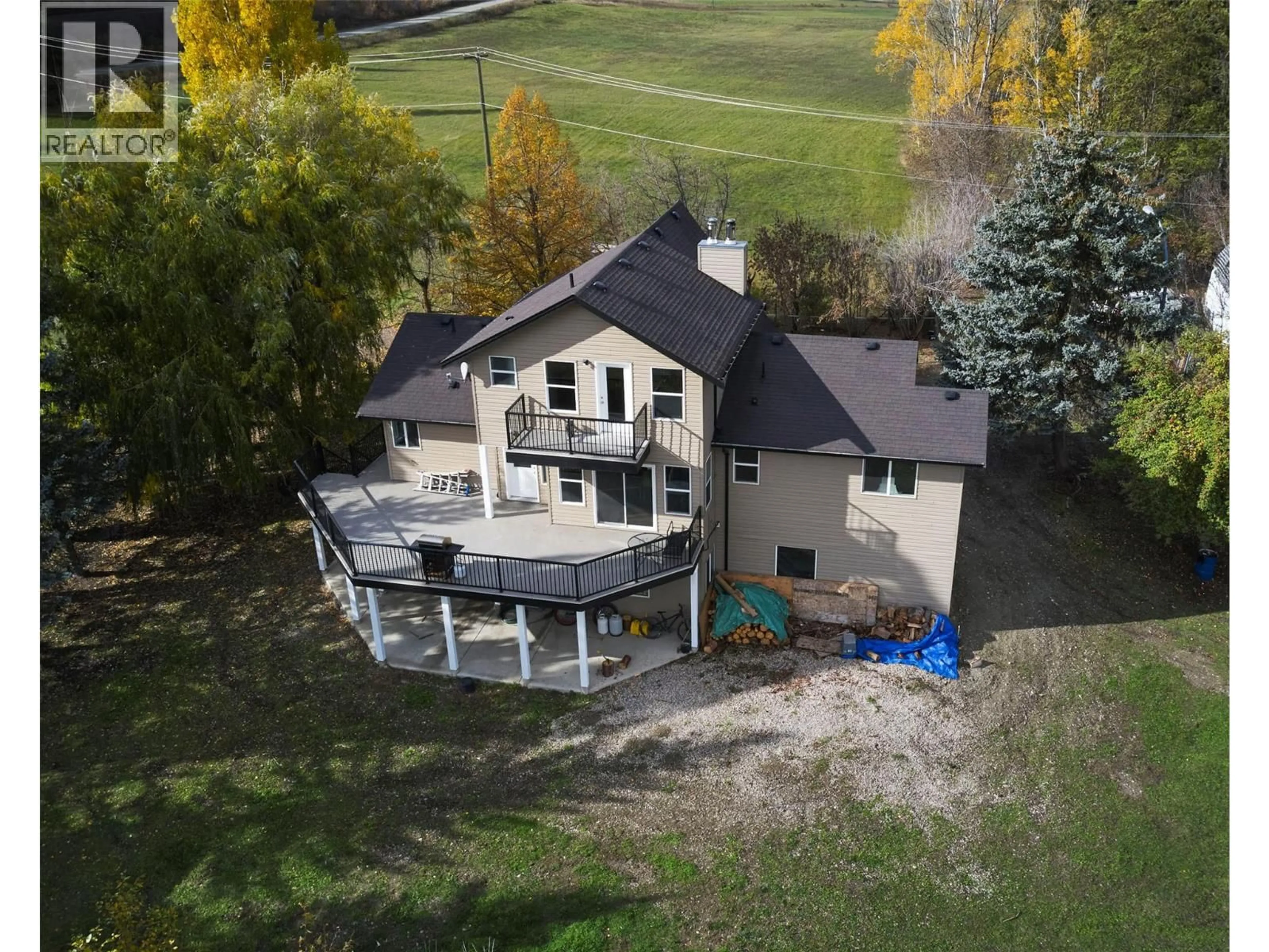 A pic from outside/outdoor area/front of a property/back of a property/a pic from drone, unknown for 2234 TAPPEN NOTCH HILL ROAD, Tappen British Columbia V0E2W1