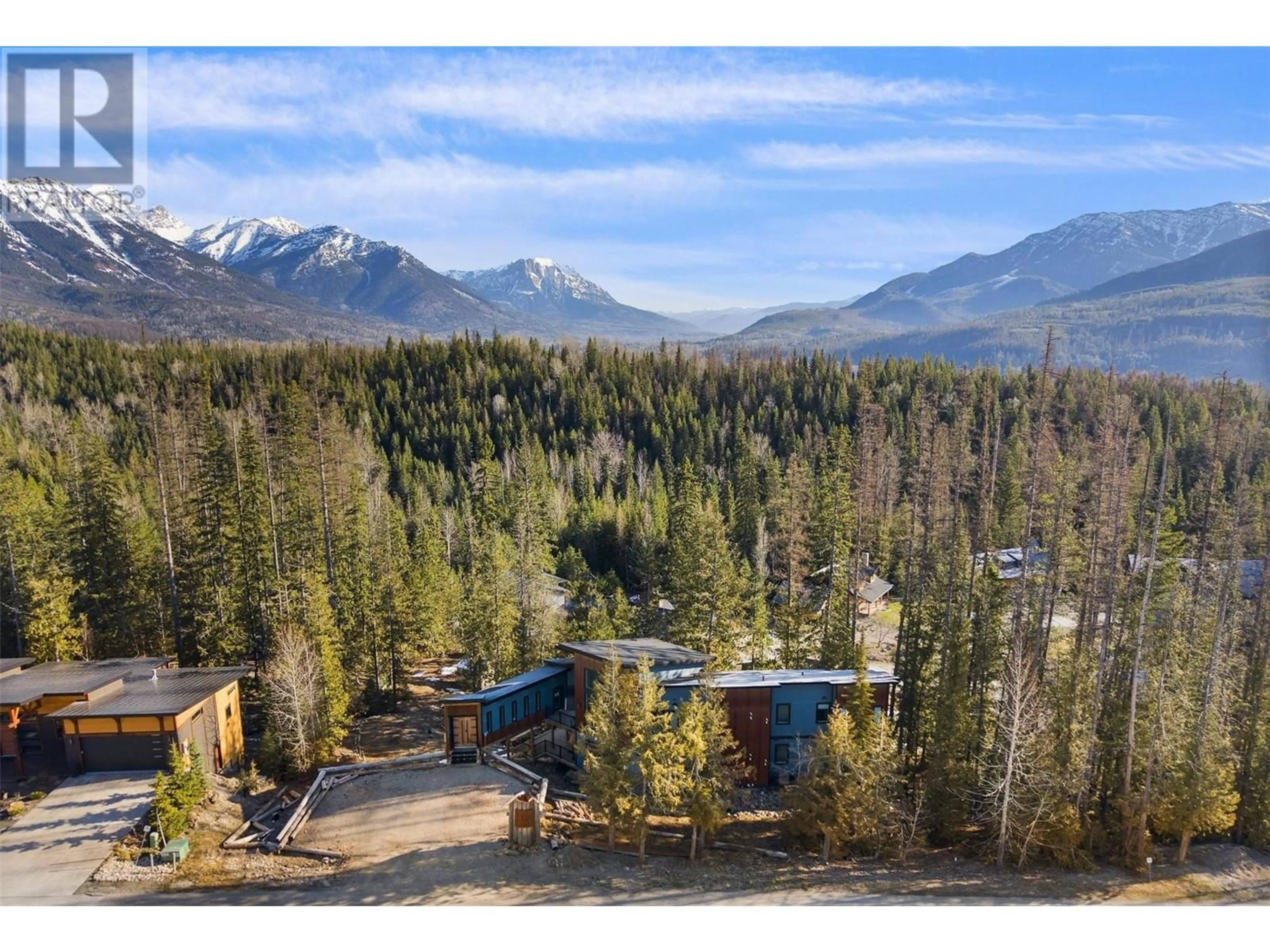 A pic from outside/outdoor area/front of a property/back of a property/a pic from drone, mountain view for 5339 HIGHLINE DRIVE, Fernie British Columbia V0B1M5