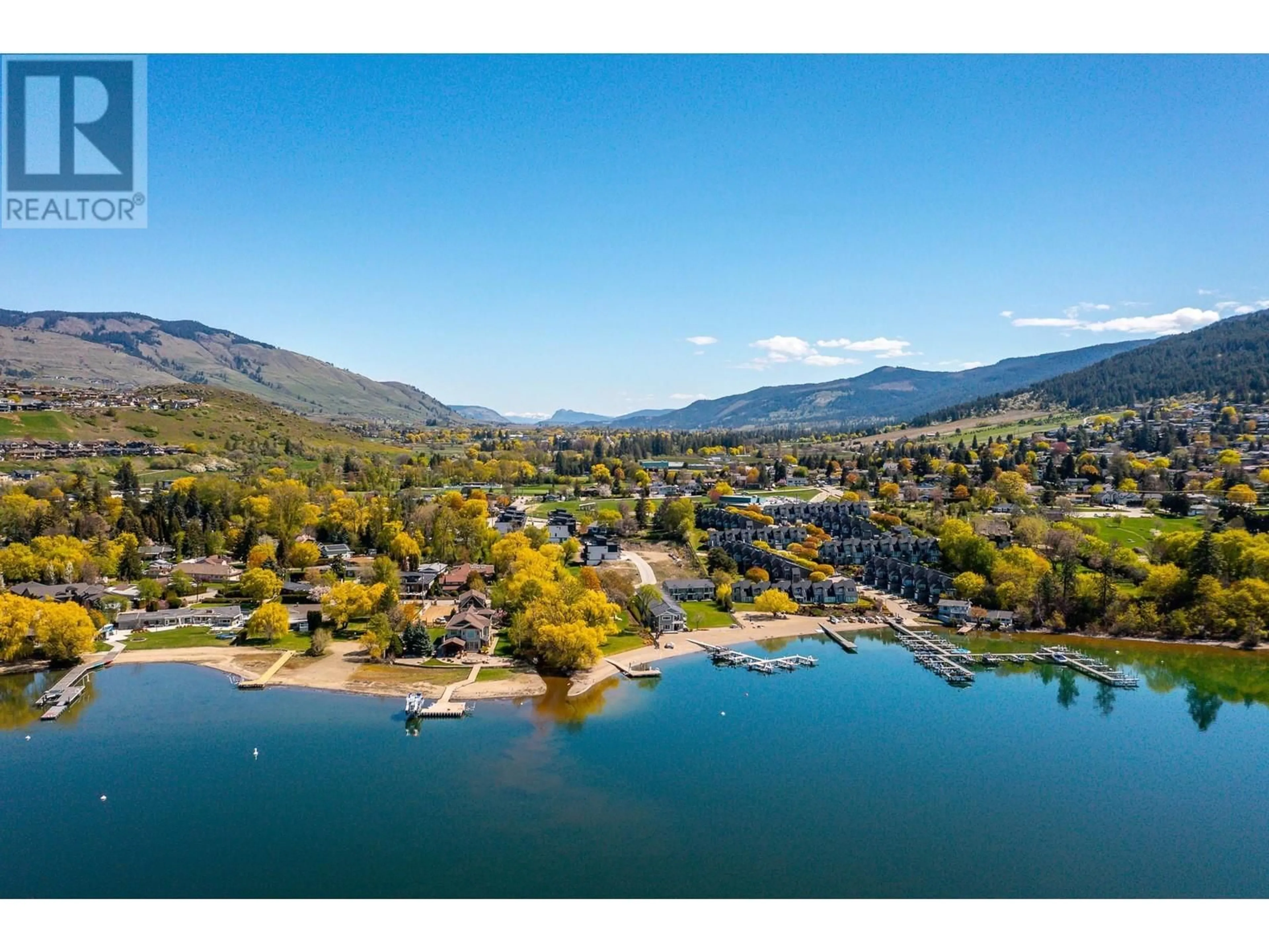A pic from outside/outdoor area/front of a property/back of a property/a pic from drone, water/lake/river/ocean view for 10 - 7906 KIRKLAND DRIVE, Coldstream British Columbia V1B1V6