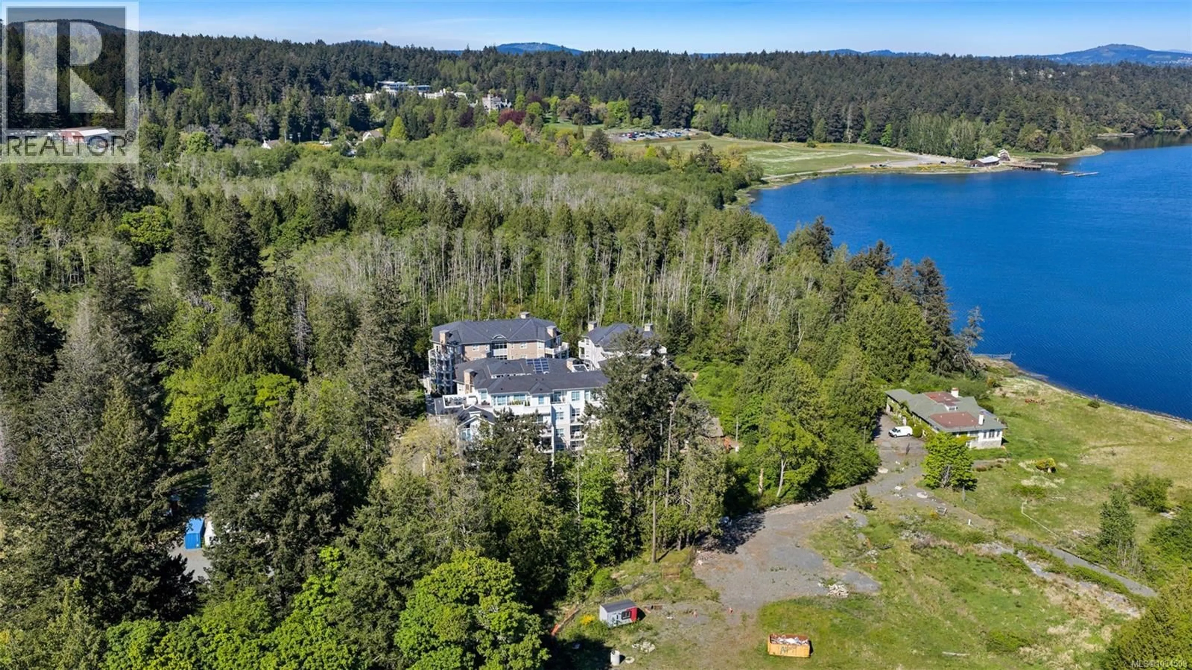 A pic from outside/outdoor area/front of a property/back of a property/a pic from drone, water/lake/river/ocean view for 203 - 3111C HAVENWOOD LANE, Colwood British Columbia V9C0M7