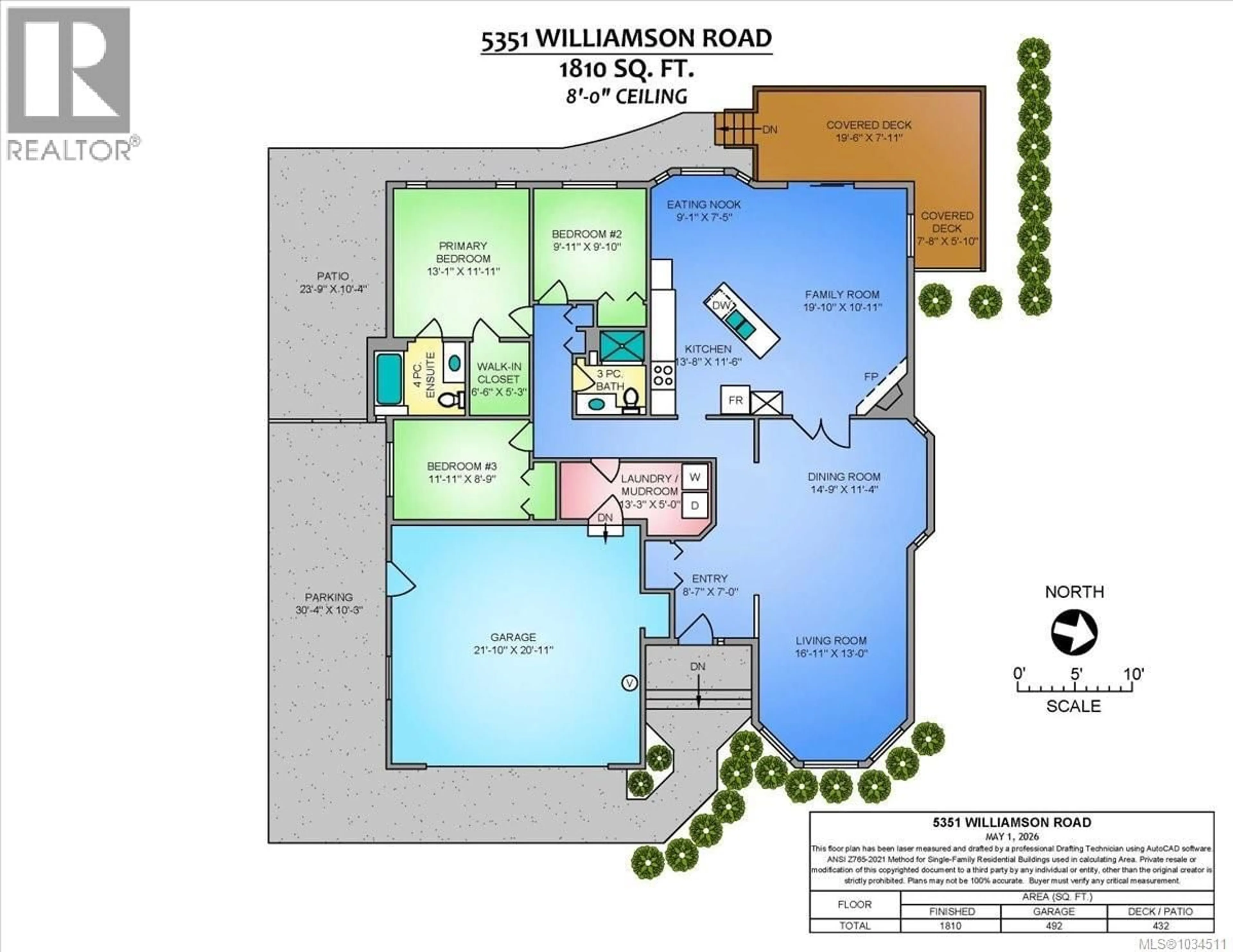 Floor plan for 5351 WILLIAMSON ROAD, Nanaimo British Columbia V9V1J9
