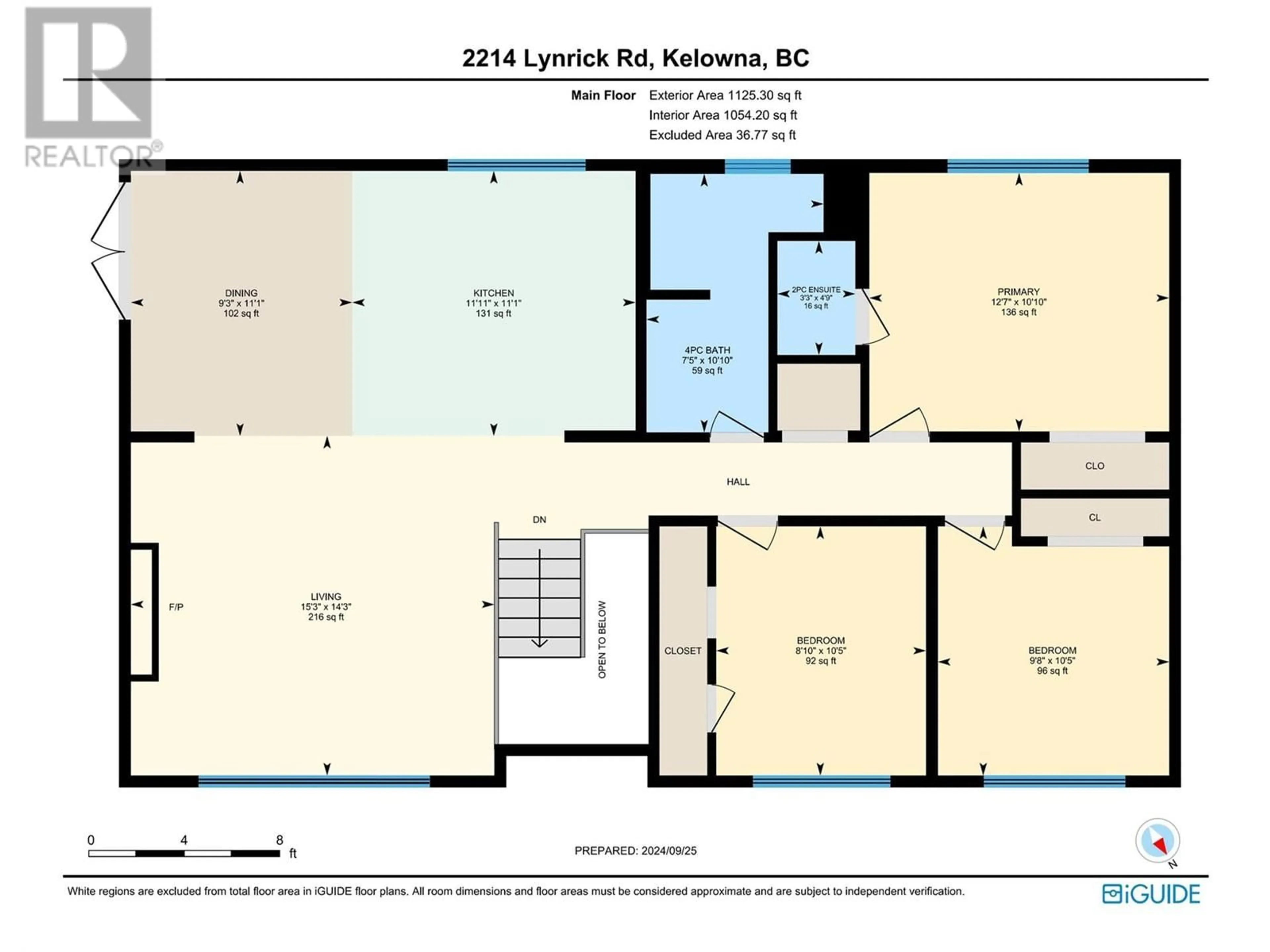 Floor plan for 2214 LYNRICK ROAD, Kelowna British Columbia V1P1G4