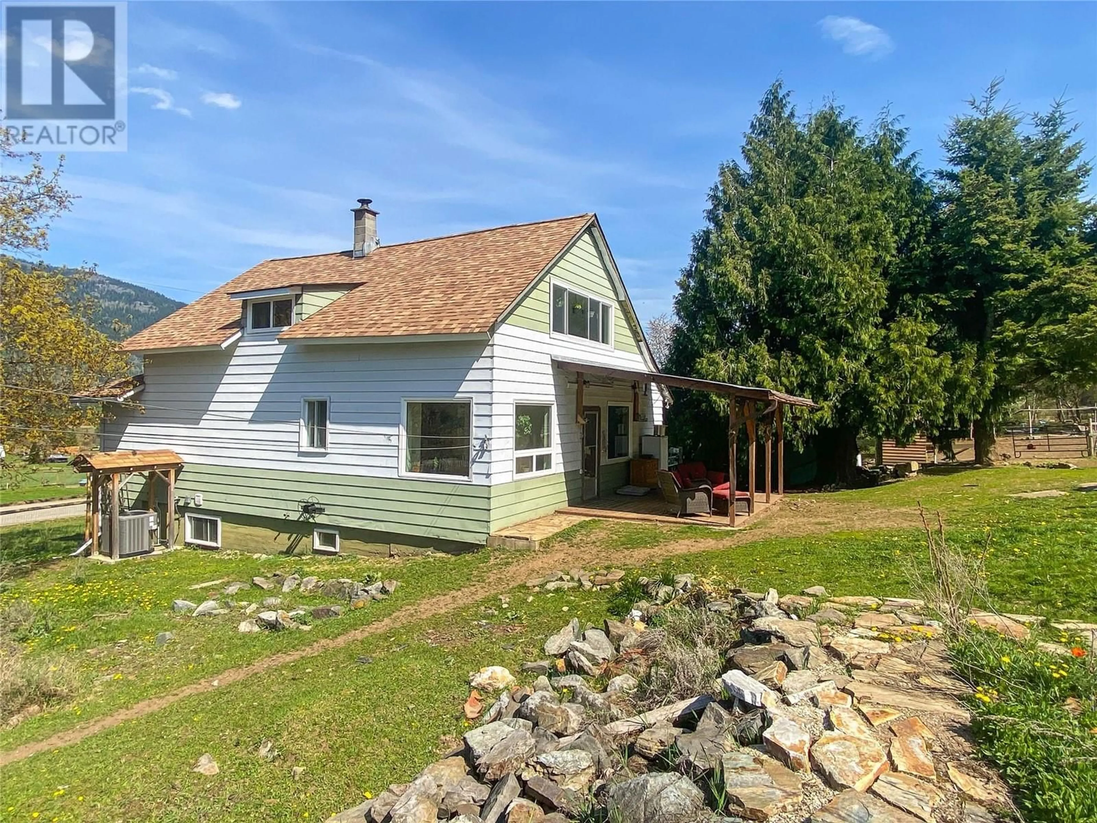 A pic from outside/outdoor area/front of a property/back of a property/a pic from drone, unknown for 2158 MAKONIN ROAD, Glade British Columbia V1N4R2
