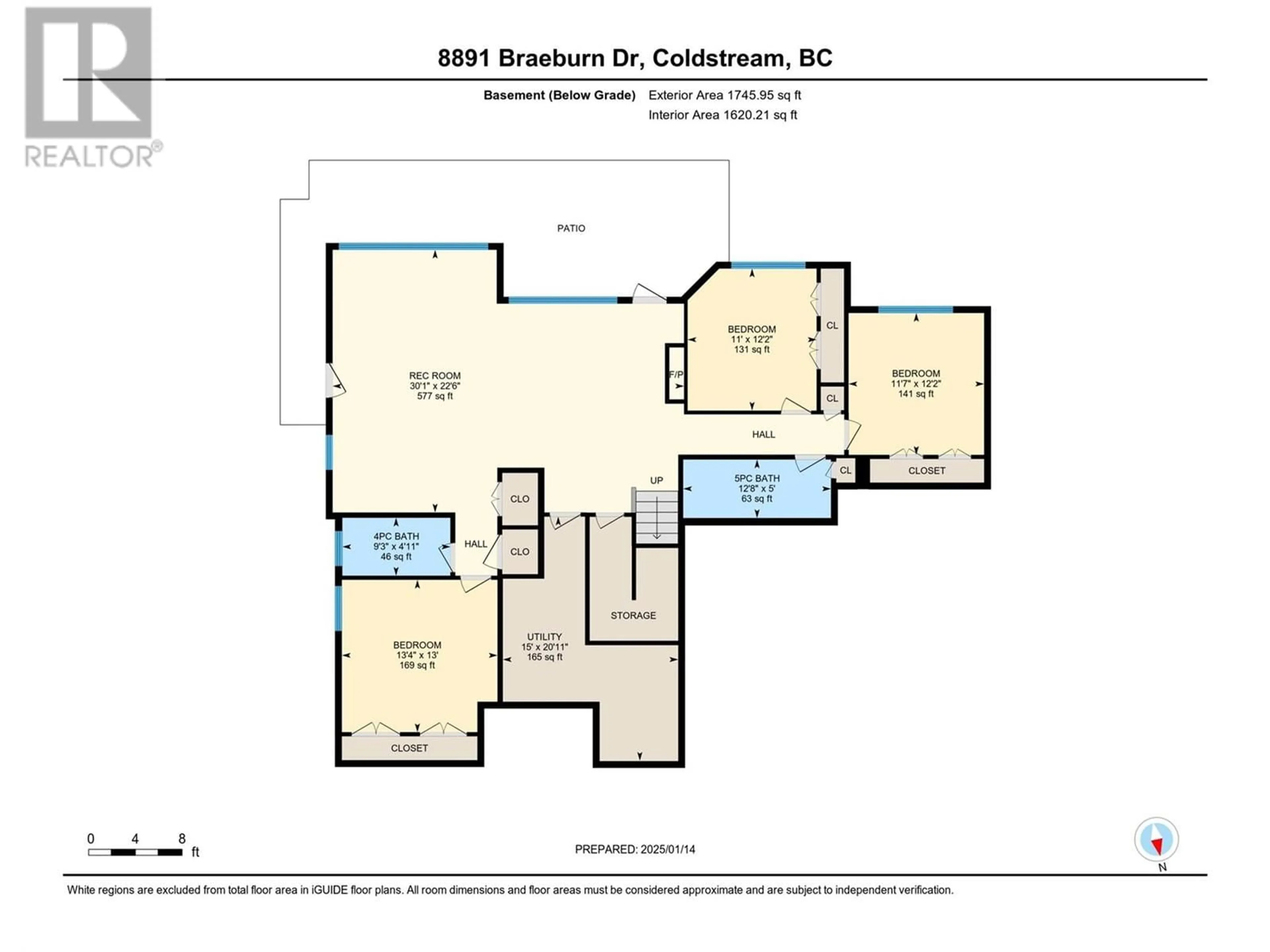 Floor plan for 8891 BRAEBURN DRIVE, Coldstream British Columbia V1B3W8