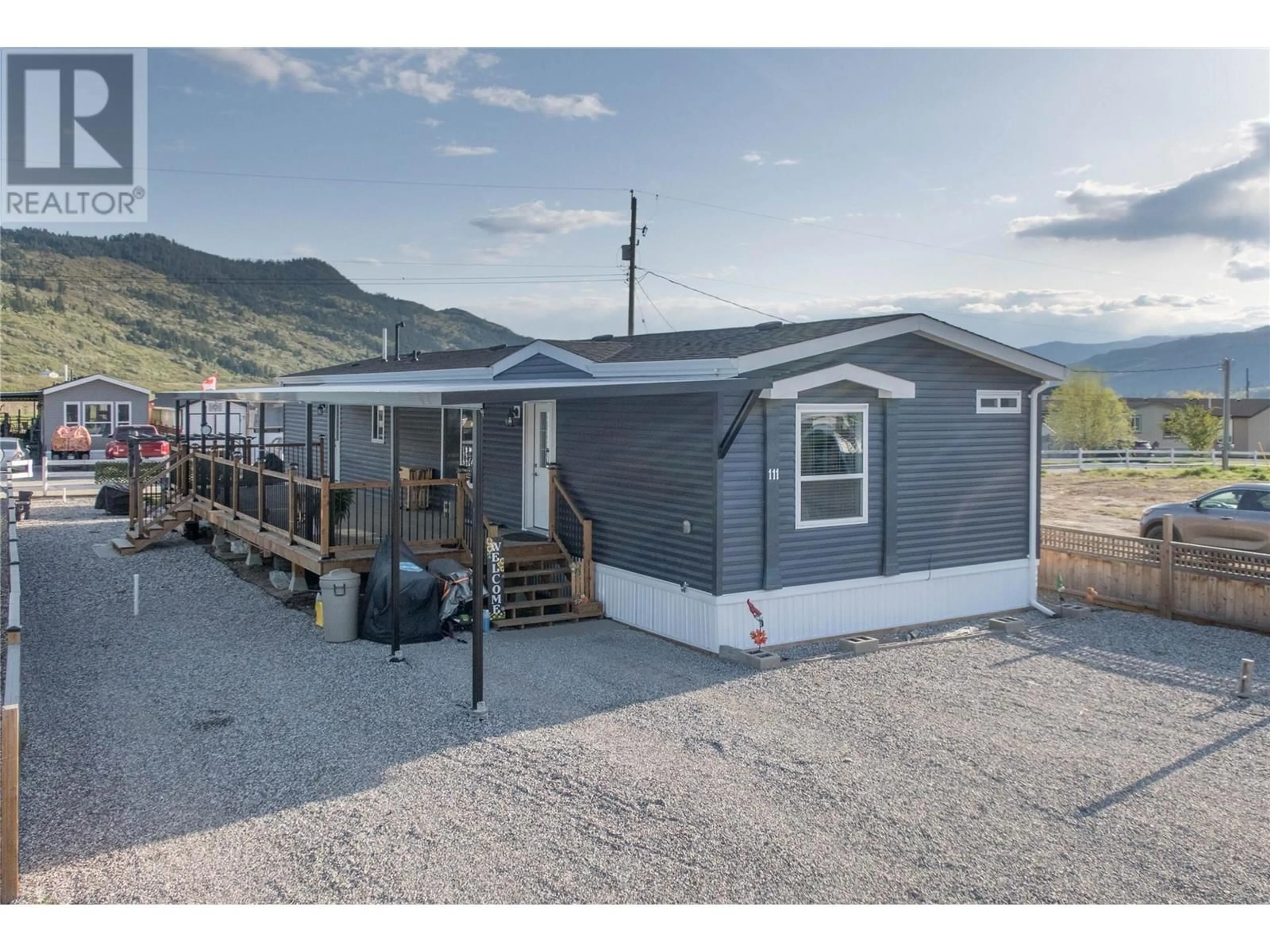 Home with vinyl exterior material, mountain view for 111 - 67 ANTOINE ROAD, Vernon British Columbia V1H2A3