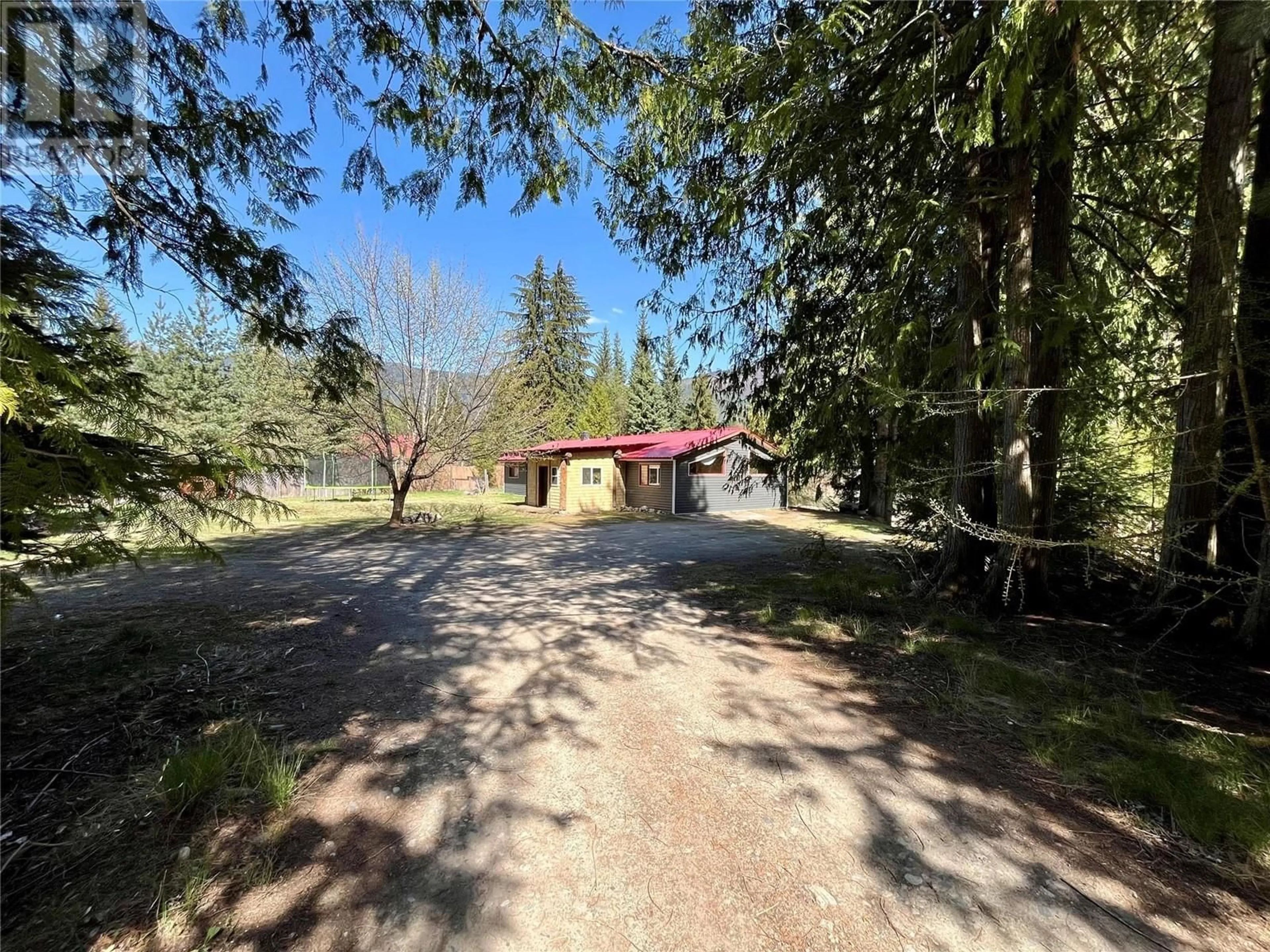 A pic from outside/outdoor area/front of a property/back of a property/a pic from drone, forest/trees view for SLOCAN WEST ROAD, Slocan British Columbia V0G2C0