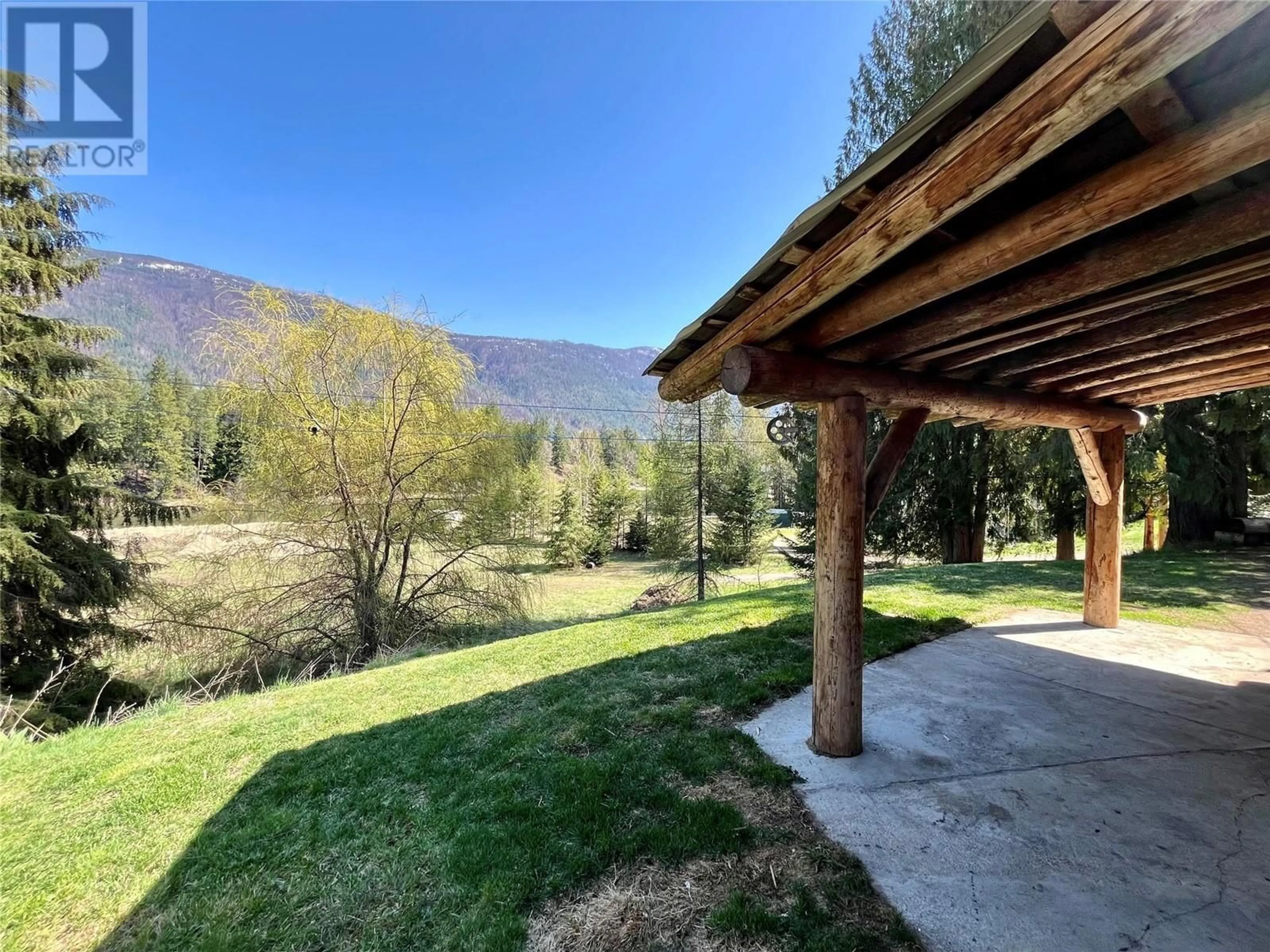 Patio, mountain view for SLOCAN WEST ROAD, Slocan British Columbia V0G2C0