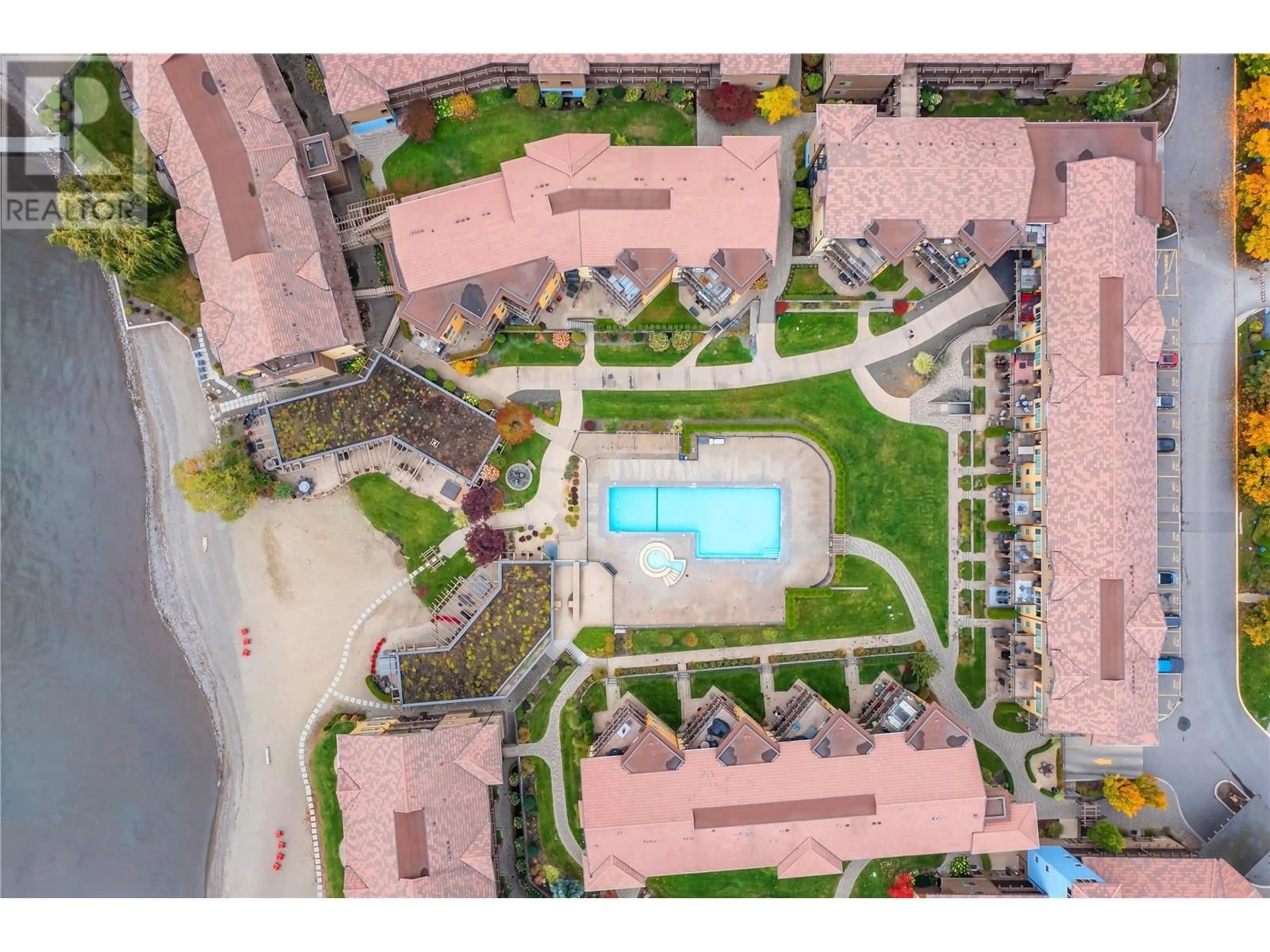 A pic from outside/outdoor area/front of a property/back of a property/a pic from drone, street for 3203 - 4036 PRITCHARD DRIVE NORTH, West Kelowna British Columbia V4T3E4