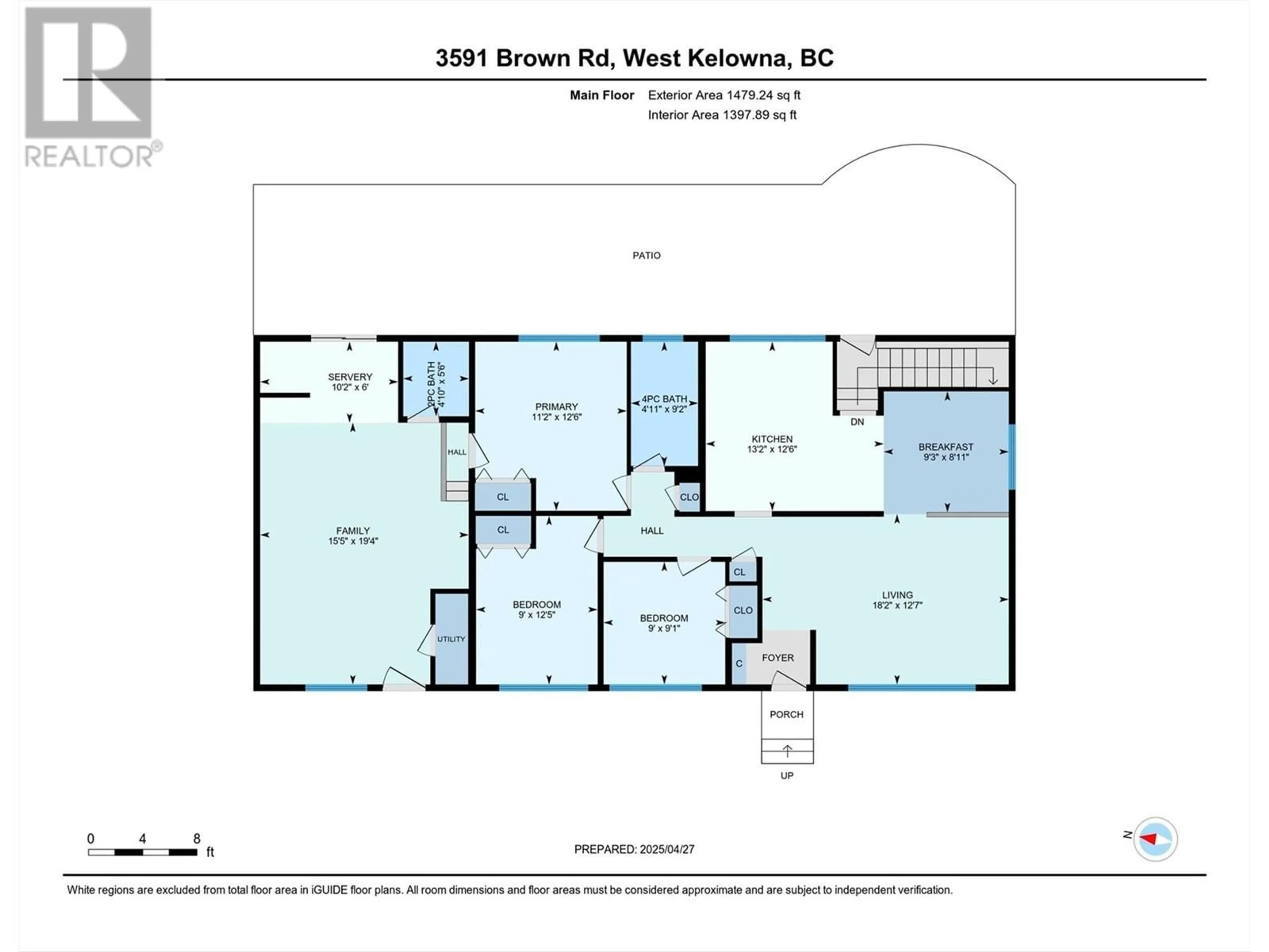 Floor plan for 3591 BROWN ROAD, West Kelowna British Columbia V4T1P5