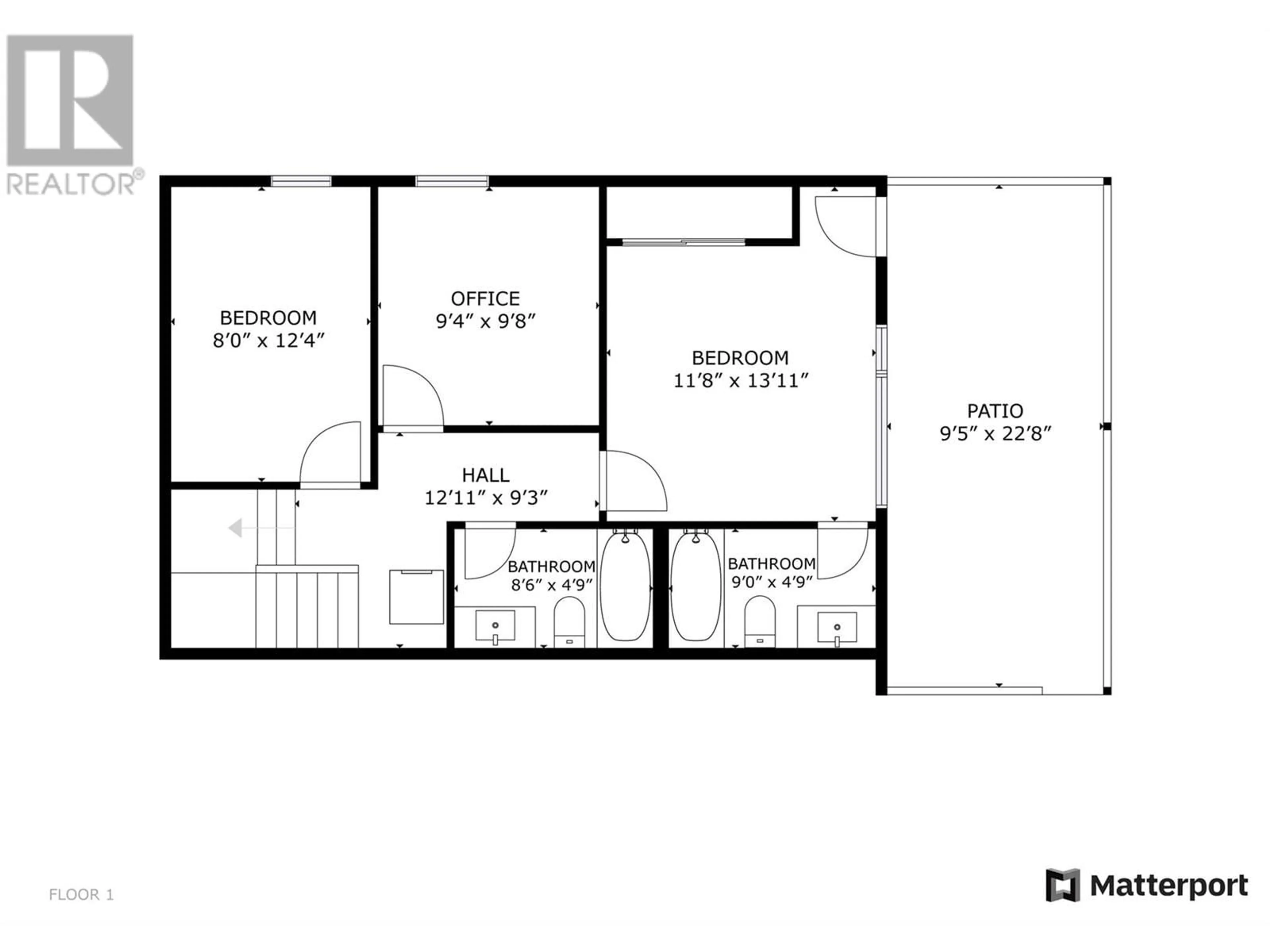 Floor plan for 1 - 325 CHATHAM STREET, Nelson British Columbia V1L3Z2