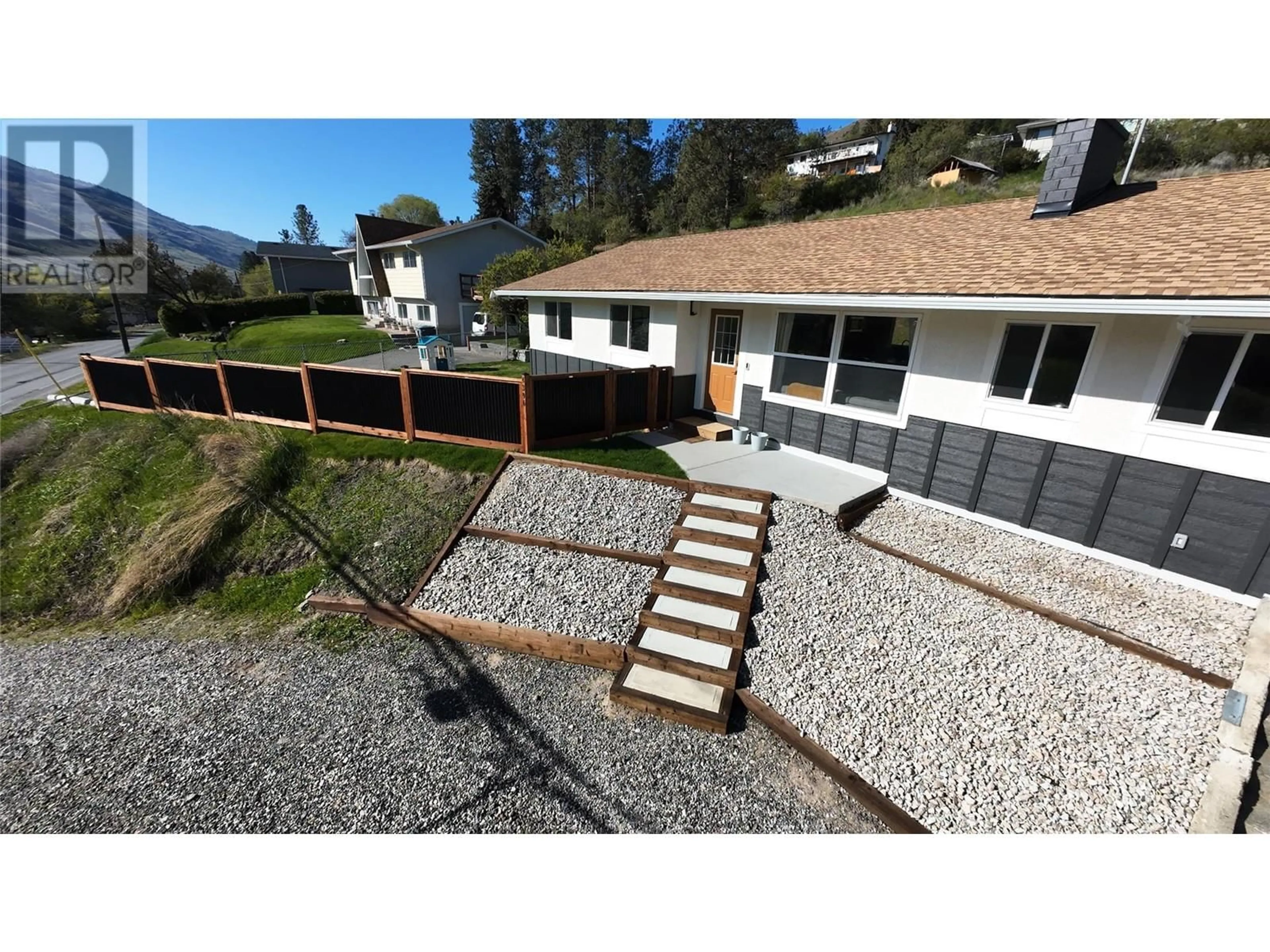A pic from outside/outdoor area/front of a property/back of a property/a pic from drone, mountain view for 4396 WESTSYDE ROAD, Kamloops British Columbia V2B8N2