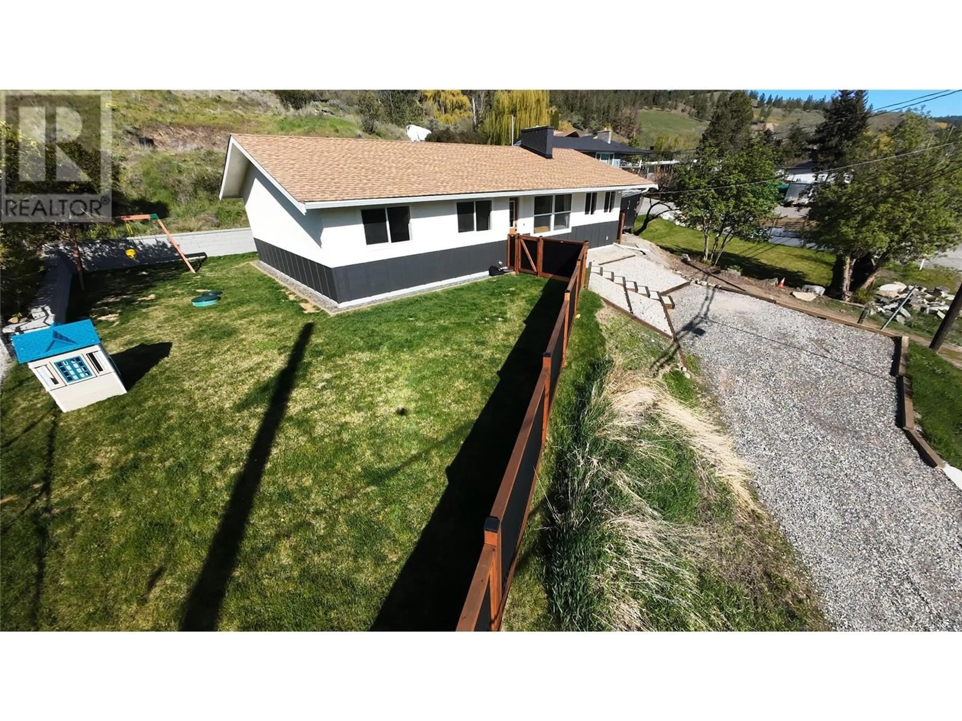 A pic from outside/outdoor area/front of a property/back of a property/a pic from drone, unknown for 4396 WESTSYDE ROAD, Kamloops British Columbia V2B8N2