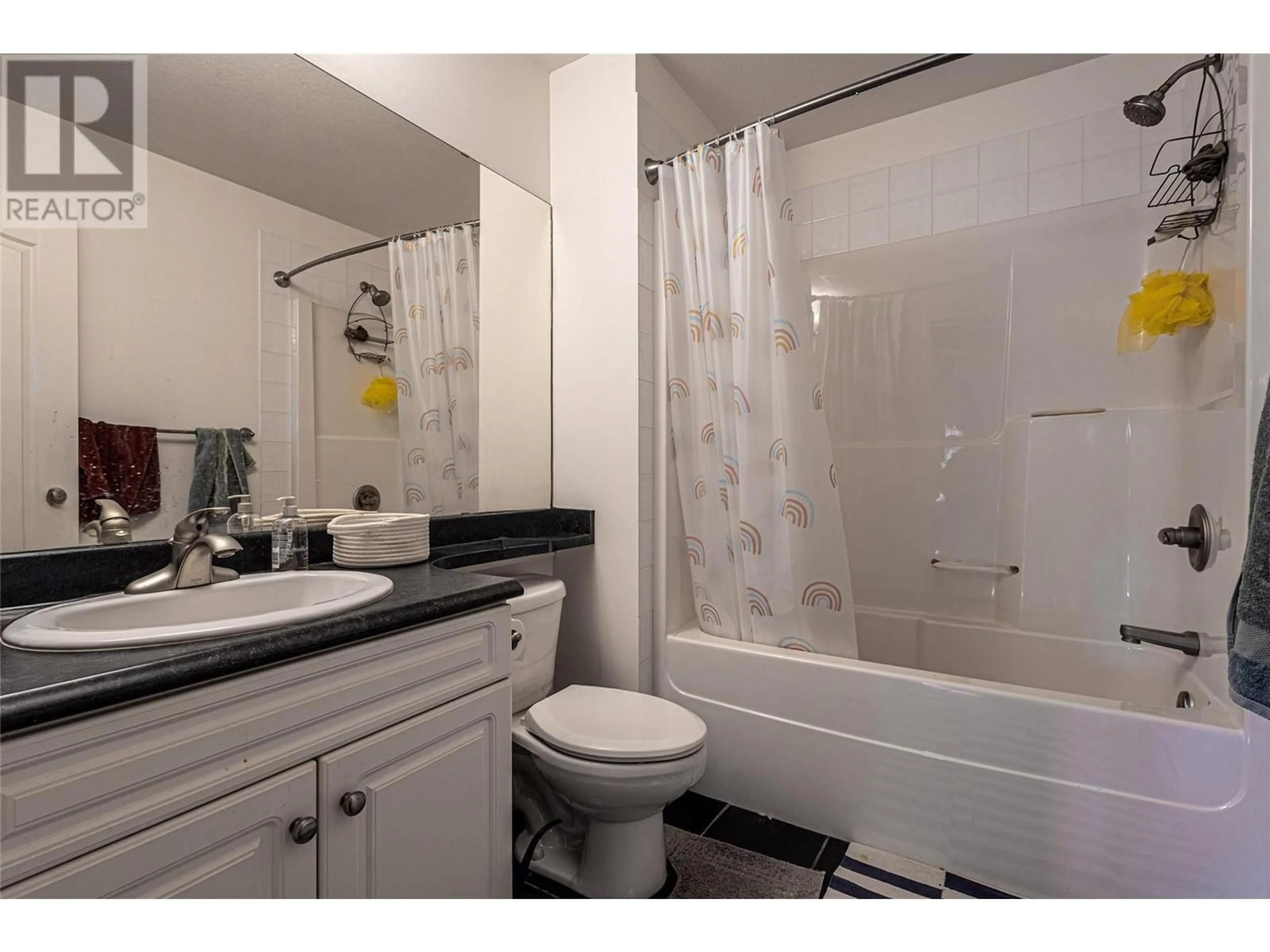 Standard bathroom, ceramic/tile floor for 104 - 680 LEQUIME ROAD, Kelowna British Columbia V1W1A4