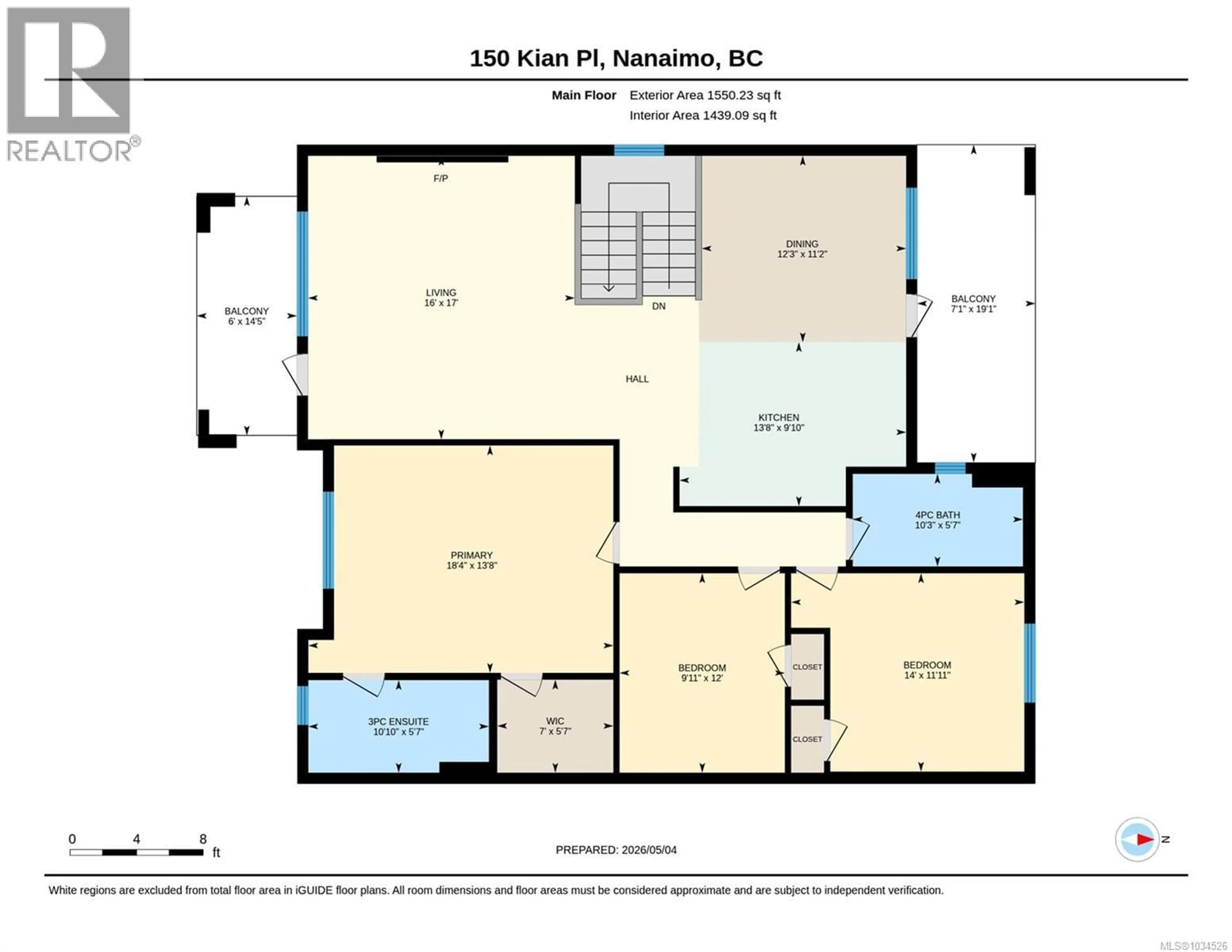 Floor plan for 150 KIAN PLACE, Nanaimo British Columbia V9T0J7
