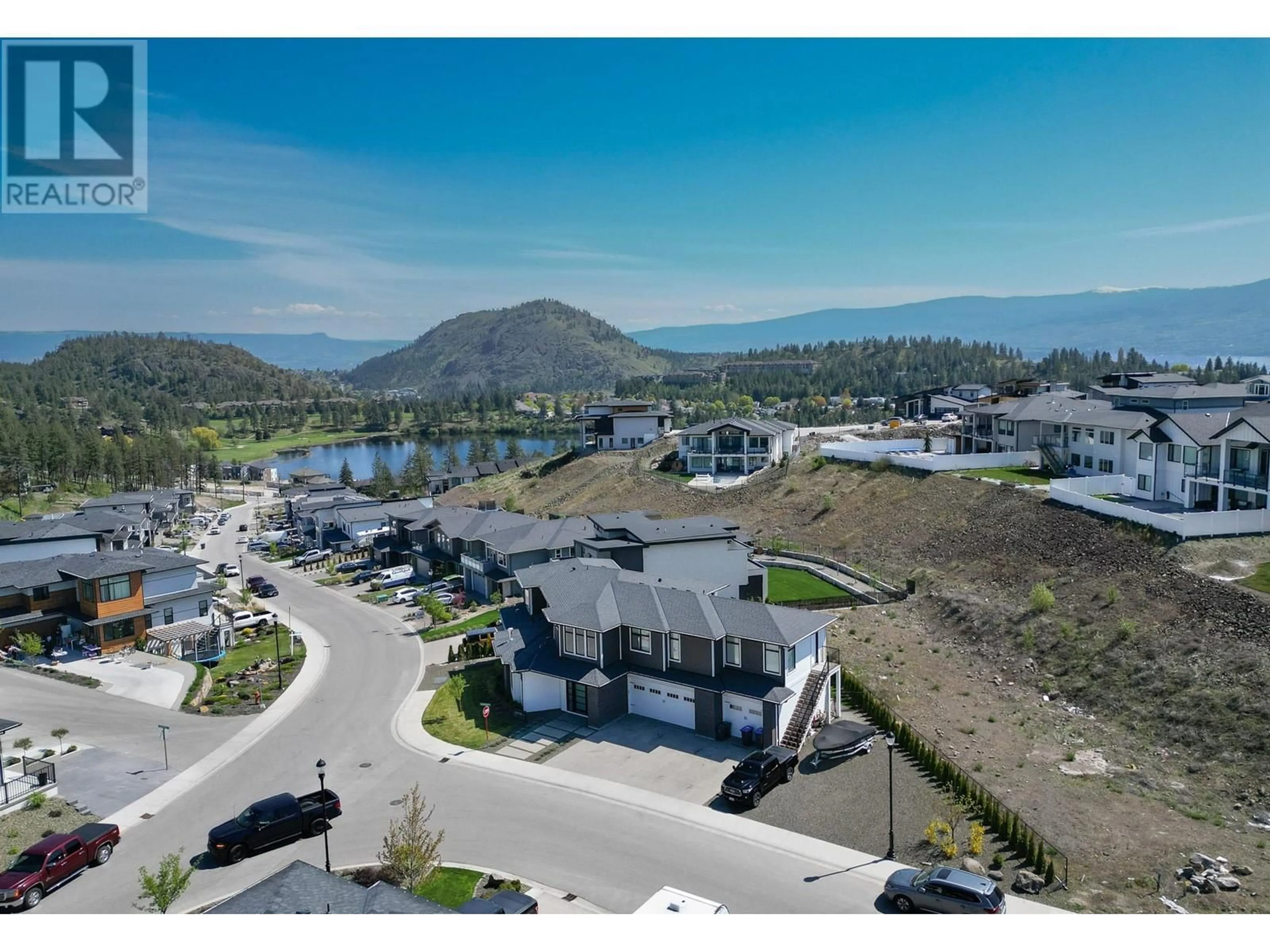 A pic from outside/outdoor area/front of a property/back of a property/a pic from drone, water/lake/river/ocean view for 2699 RIDGEMOUNT DRIVE, West Kelowna British Columbia V4T0E3