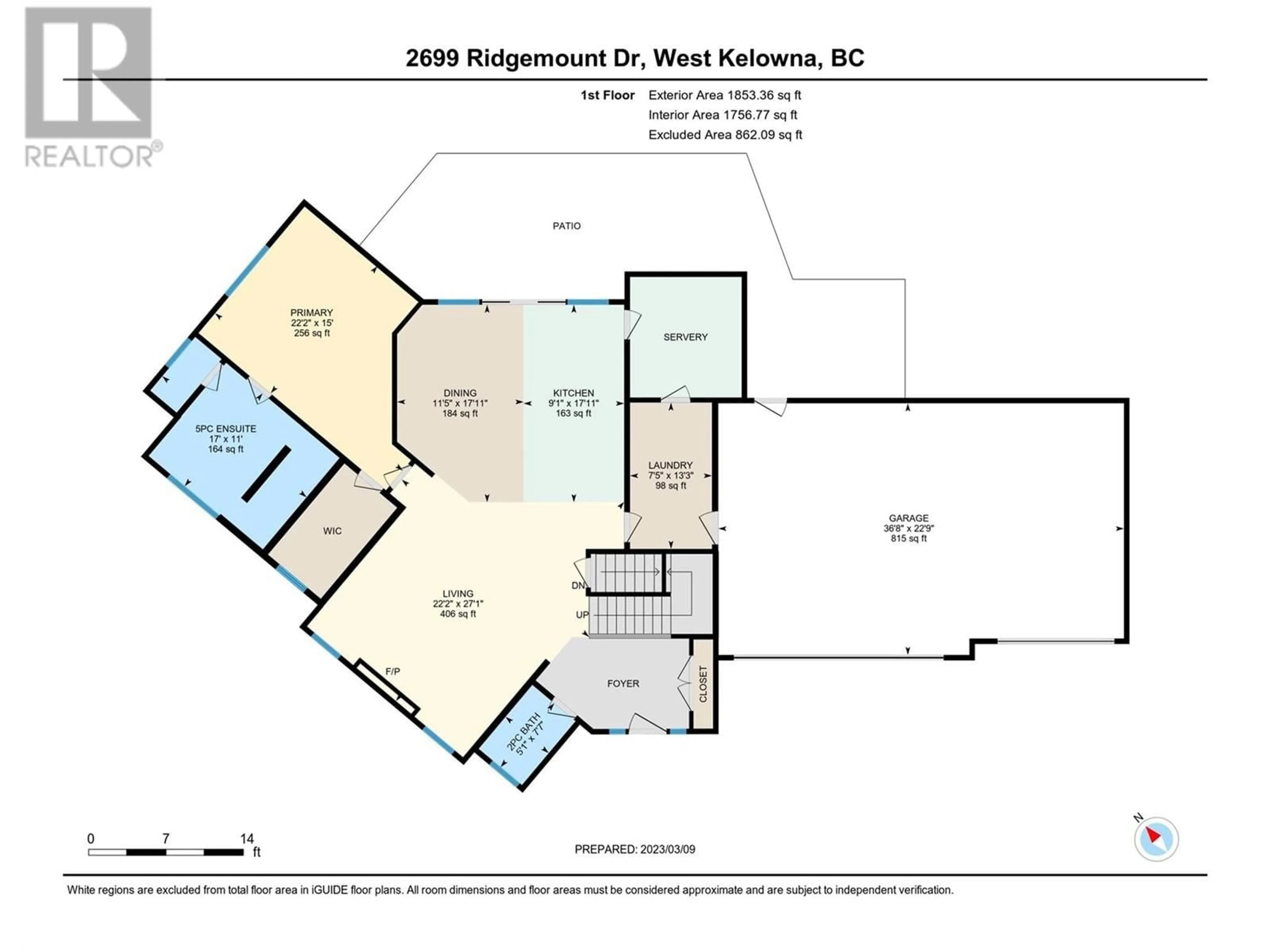 Floor plan for 2699 RIDGEMOUNT DRIVE, West Kelowna British Columbia V4T0E3