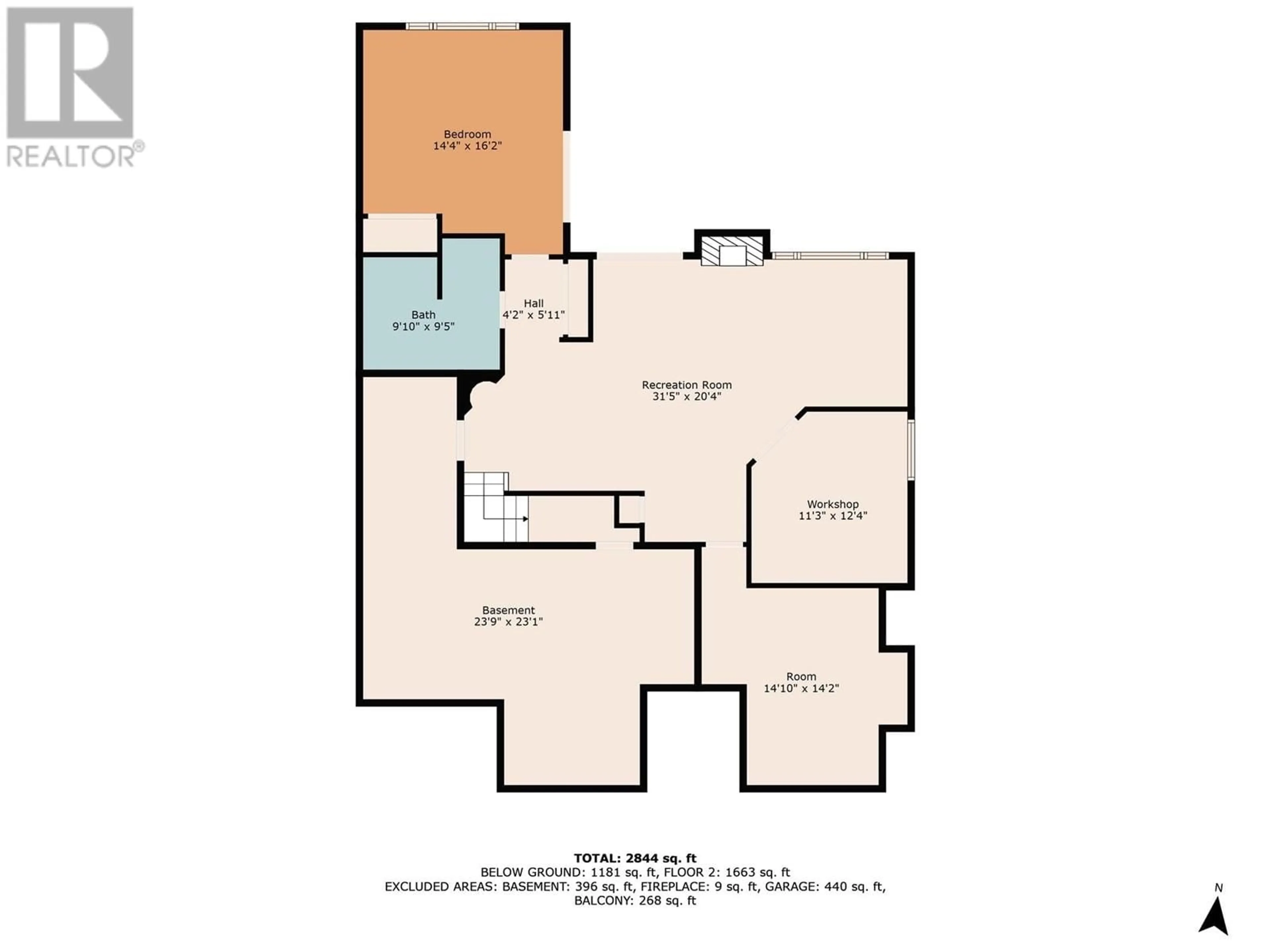 Floor plan for 6 - 4100 GALLAGHERS PARKLAND DRIVE, Kelowna British Columbia V1W3Z8