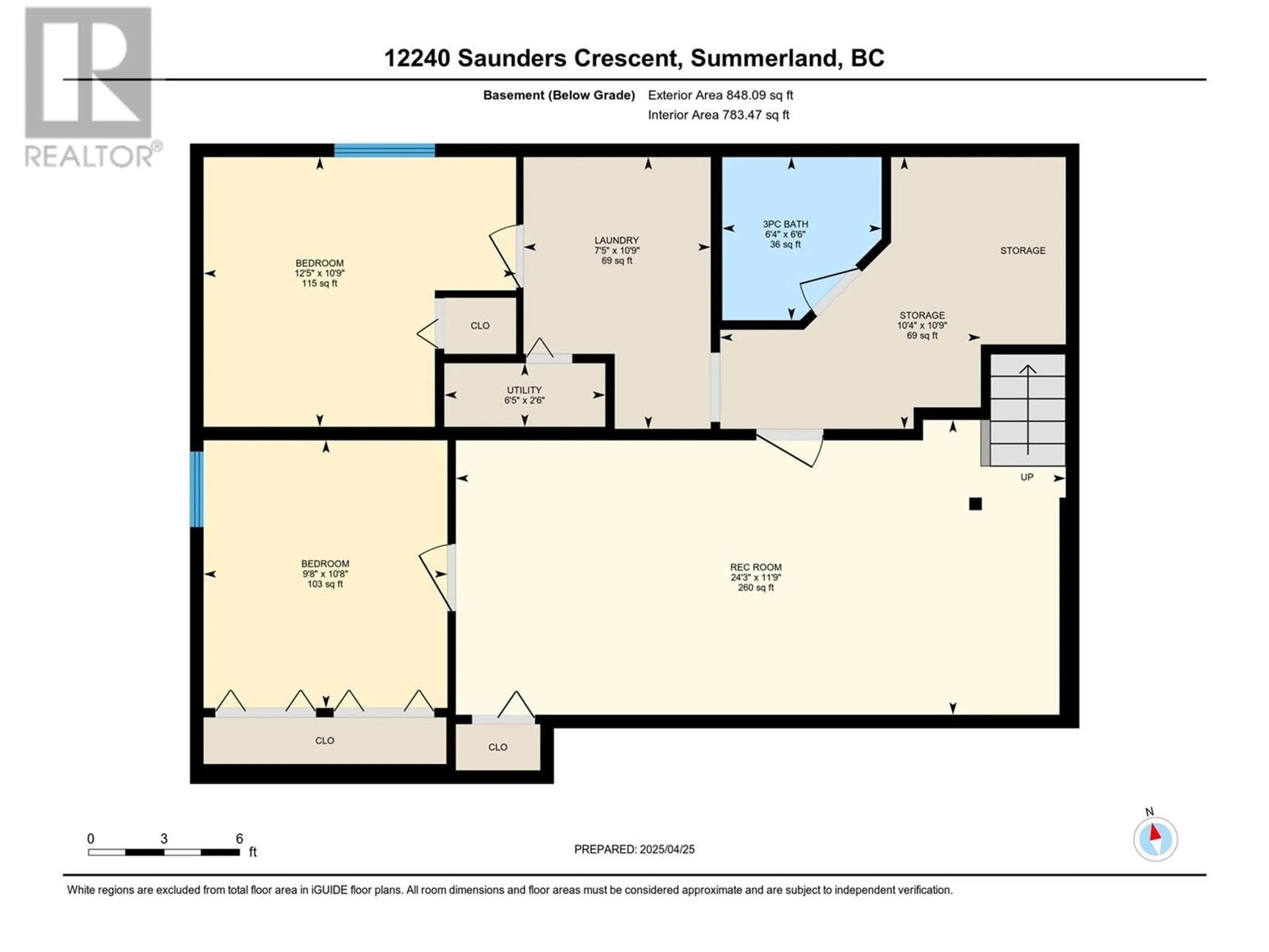 Floor plan for 12240 SAUNDERS CRESCENT, Summerland British Columbia V0H1Z0