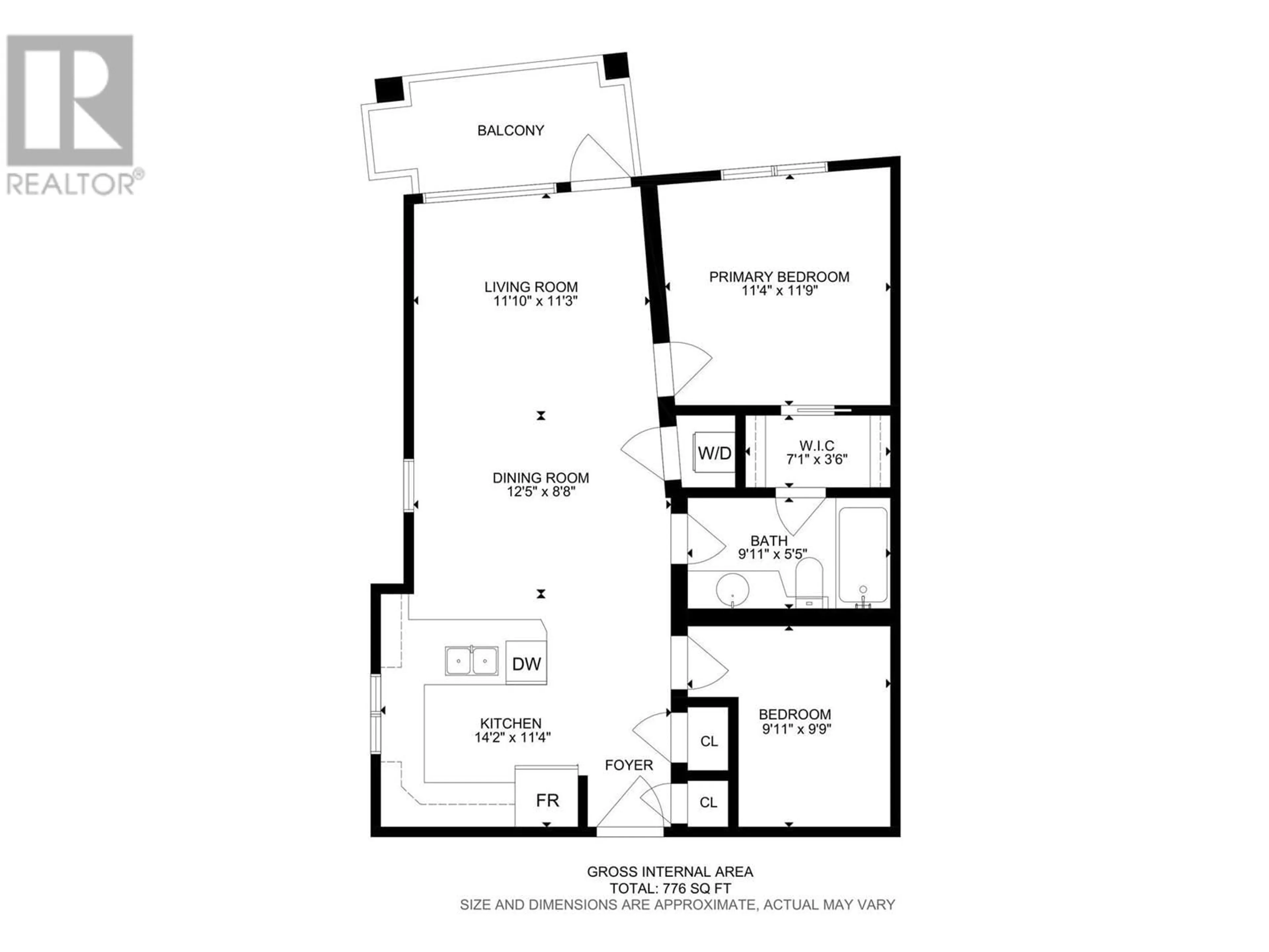 Floor plan for 543 - 654 COOK ROAD, Kelowna British Columbia V1W3G7
