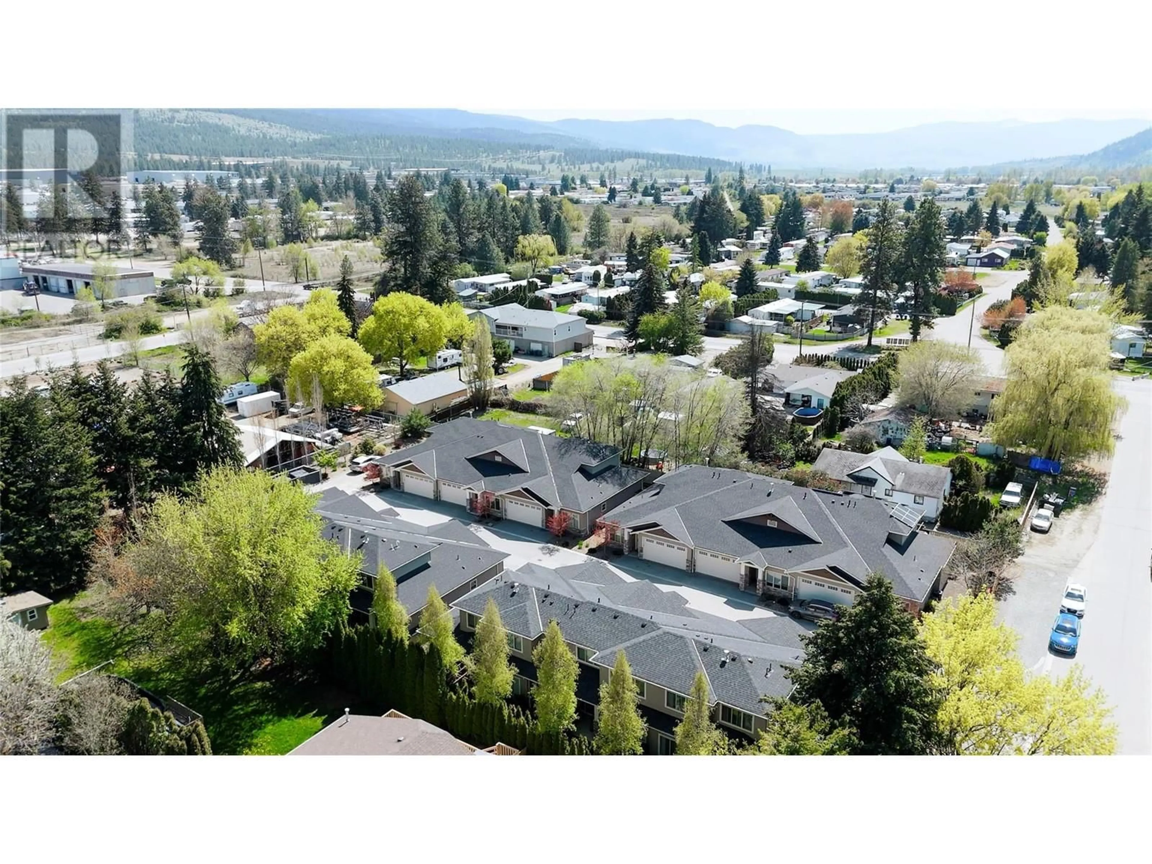 A pic from outside/outdoor area/front of a property/back of a property/a pic from drone, mountain view for 402 - 9563 JENSEN ROAD, Lake Country British Columbia V4V1S6