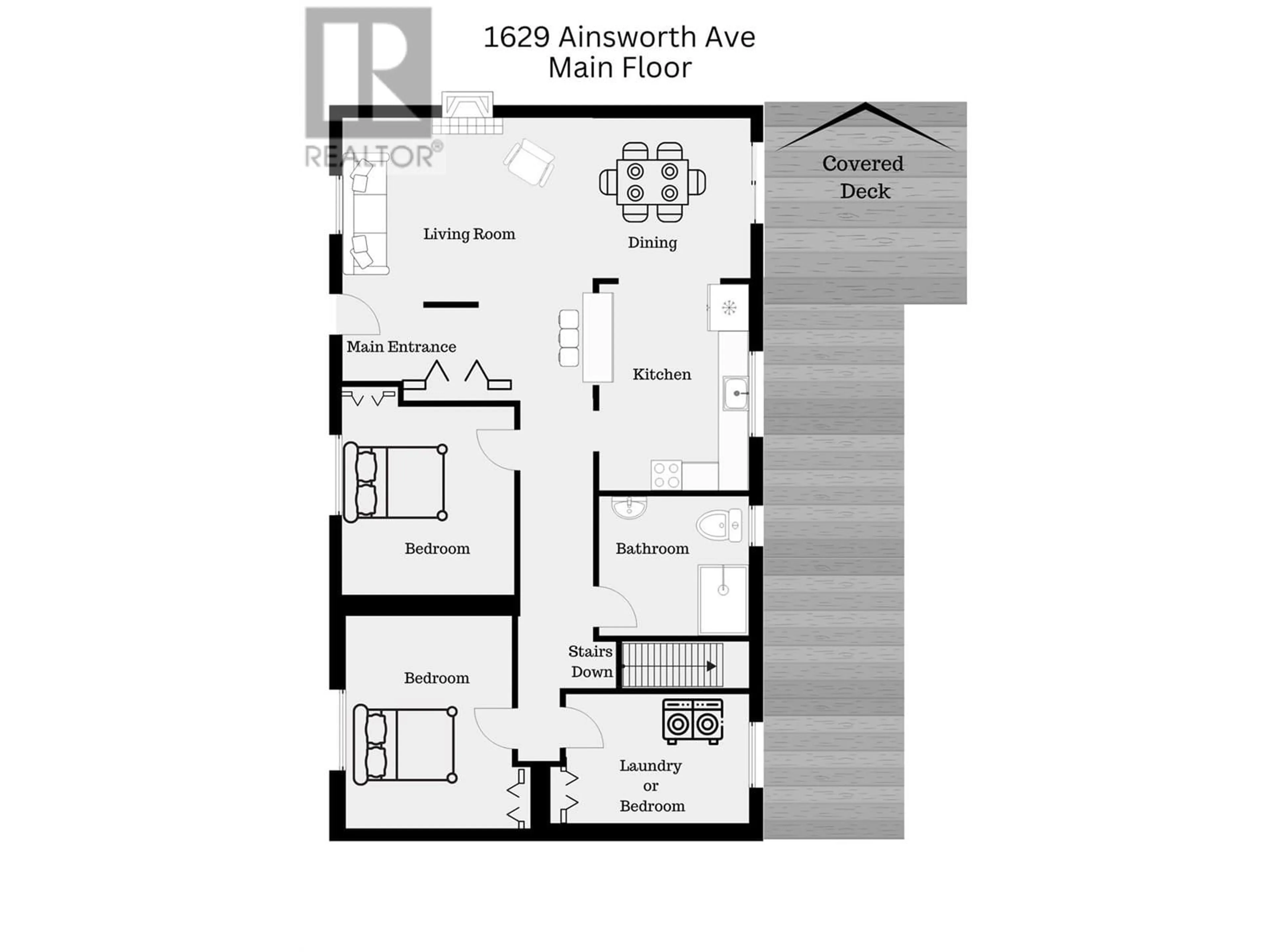 Floor plan for 1629 AINSWORTH AVENUE, Riondel British Columbia V0B2B0