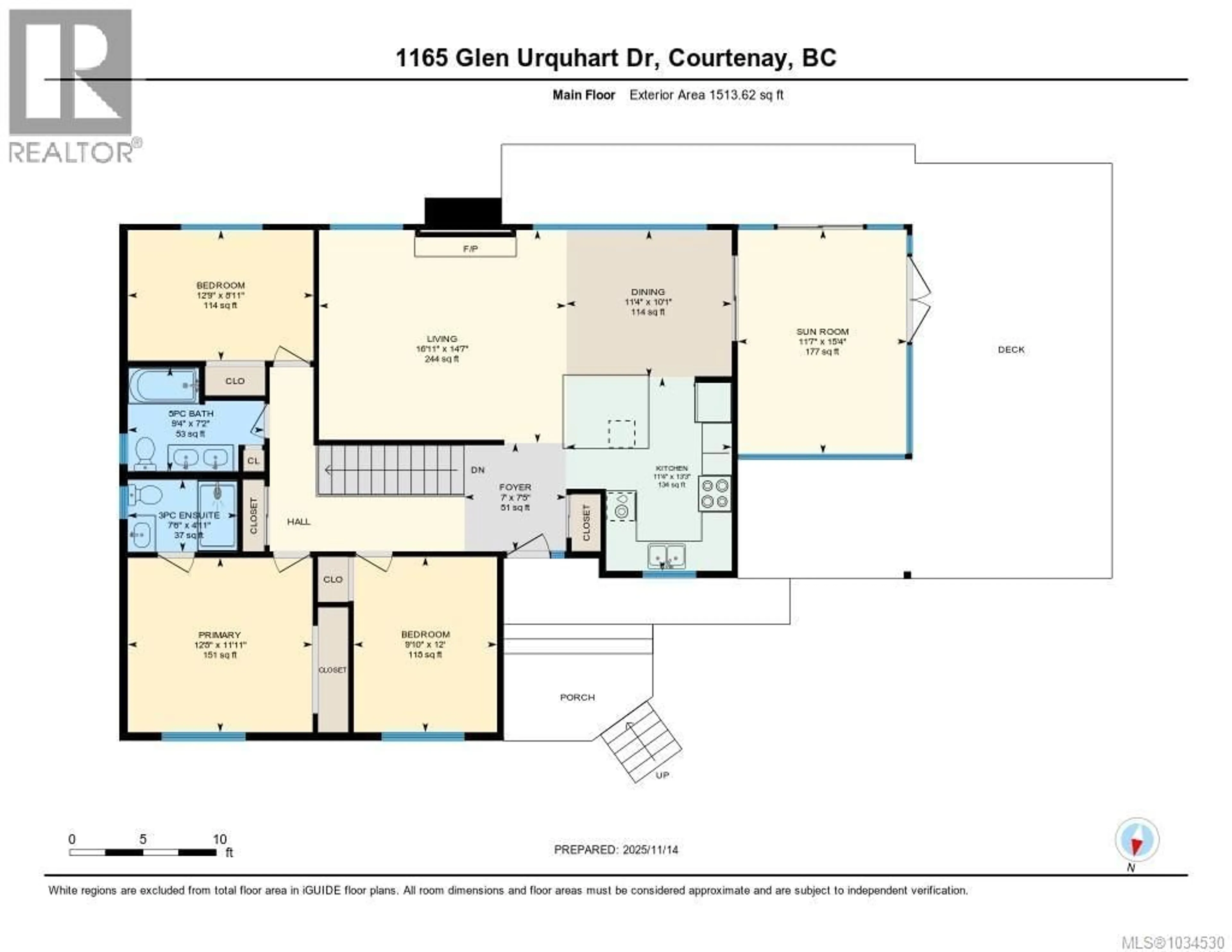 Floor plan for 1165 GLEN URQUHART DRIVE, Courtenay British Columbia V9N3Y3