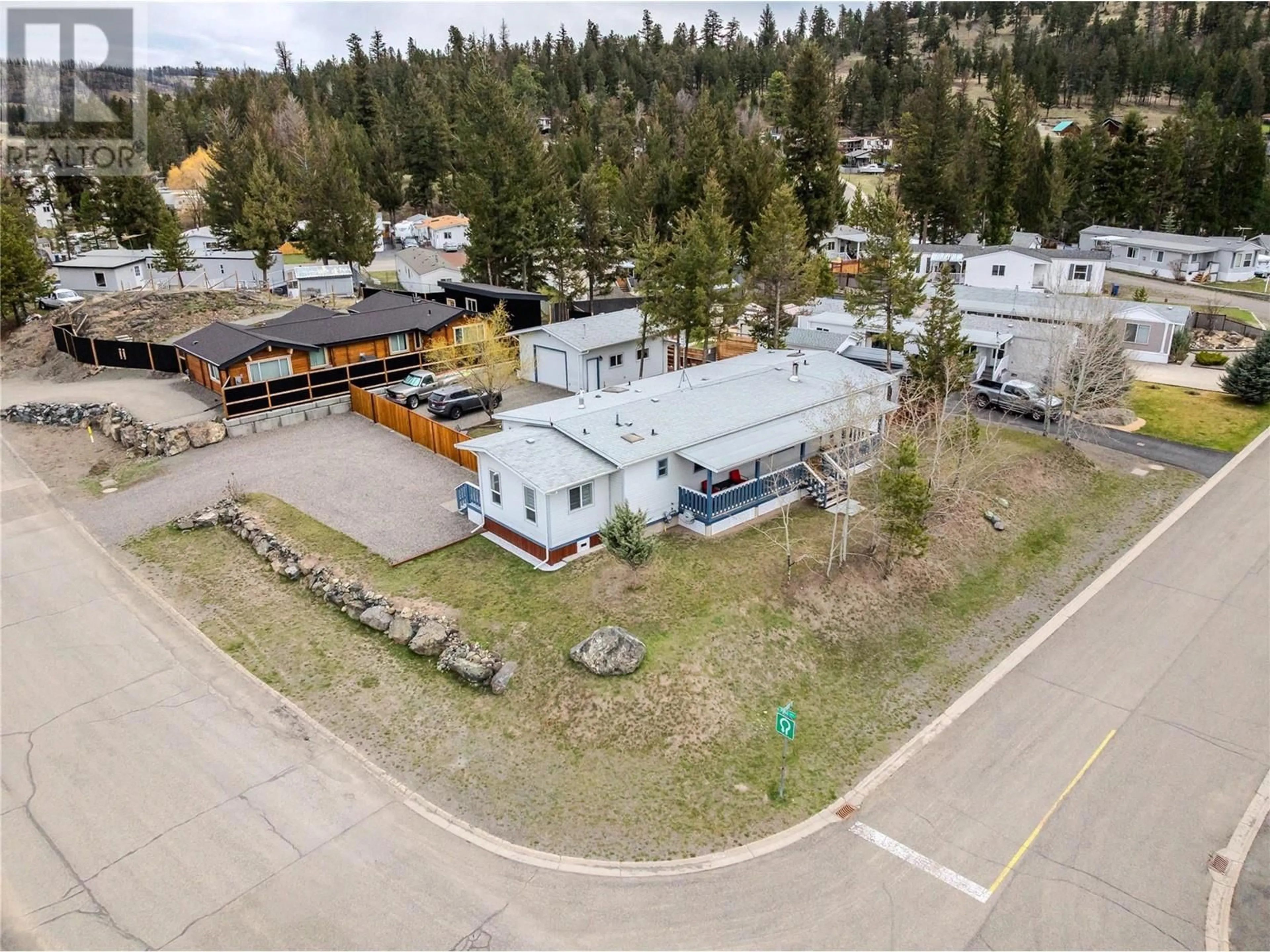 A pic from outside/outdoor area/front of a property/back of a property/a pic from drone, unknown for 141 TOPAZ CRESCENT, Logan Lake British Columbia V0K1W0
