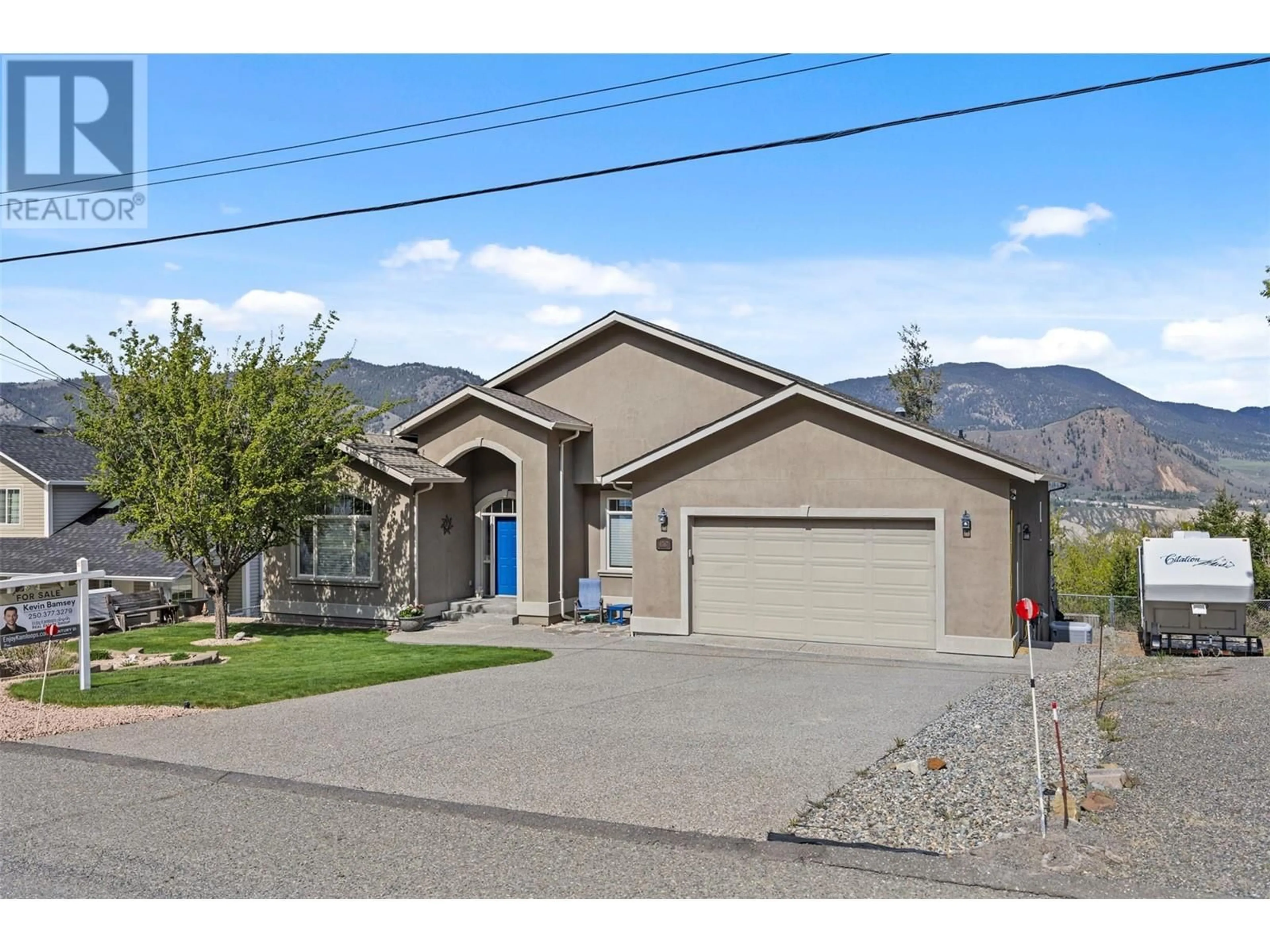 Home with vinyl exterior material, mountain view for 4767 UPLANDS DRIVE, Kamloops British Columbia V2C6S9