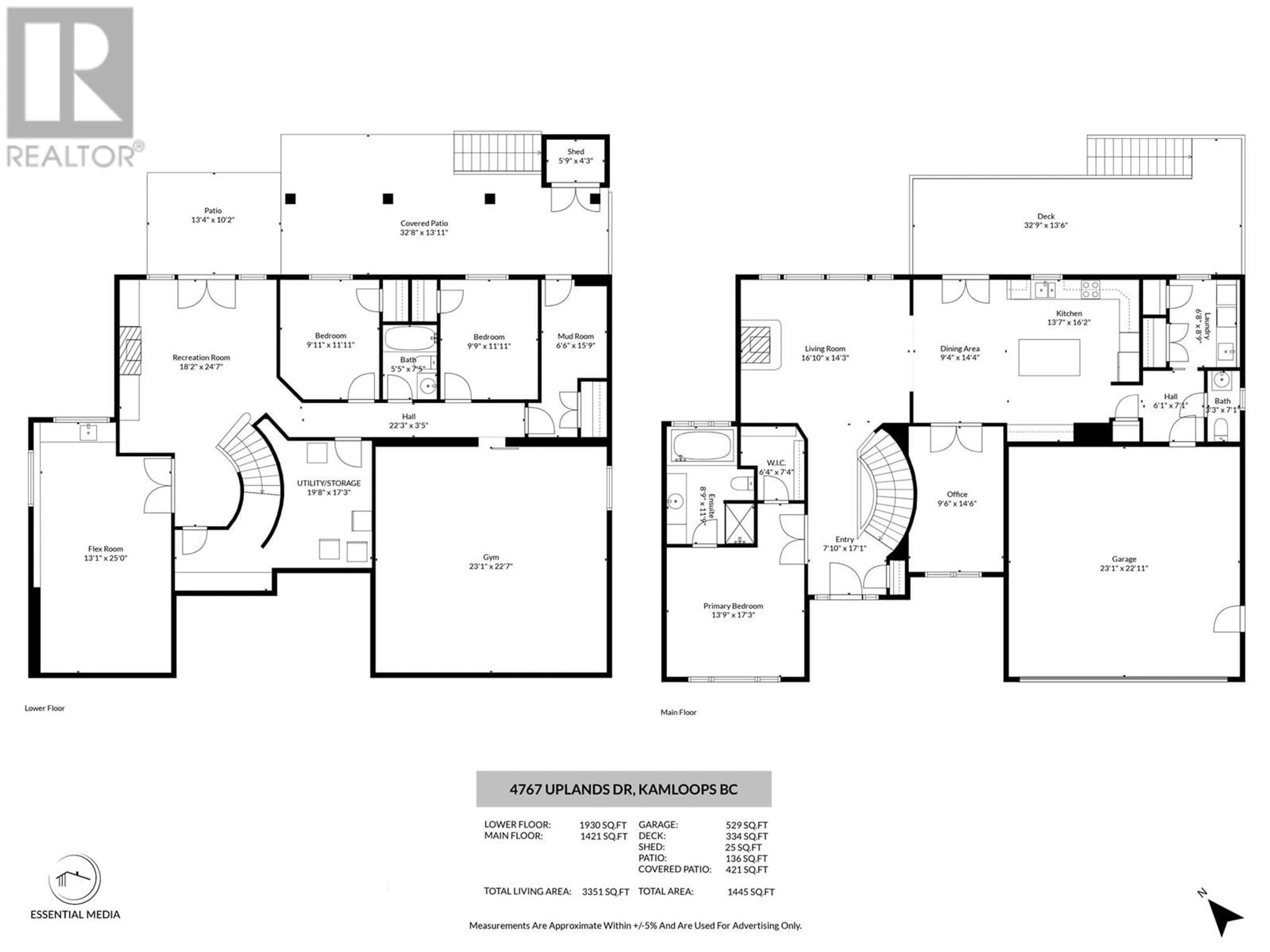 Floor plan for 4767 UPLANDS DRIVE, Kamloops British Columbia V2C6S9