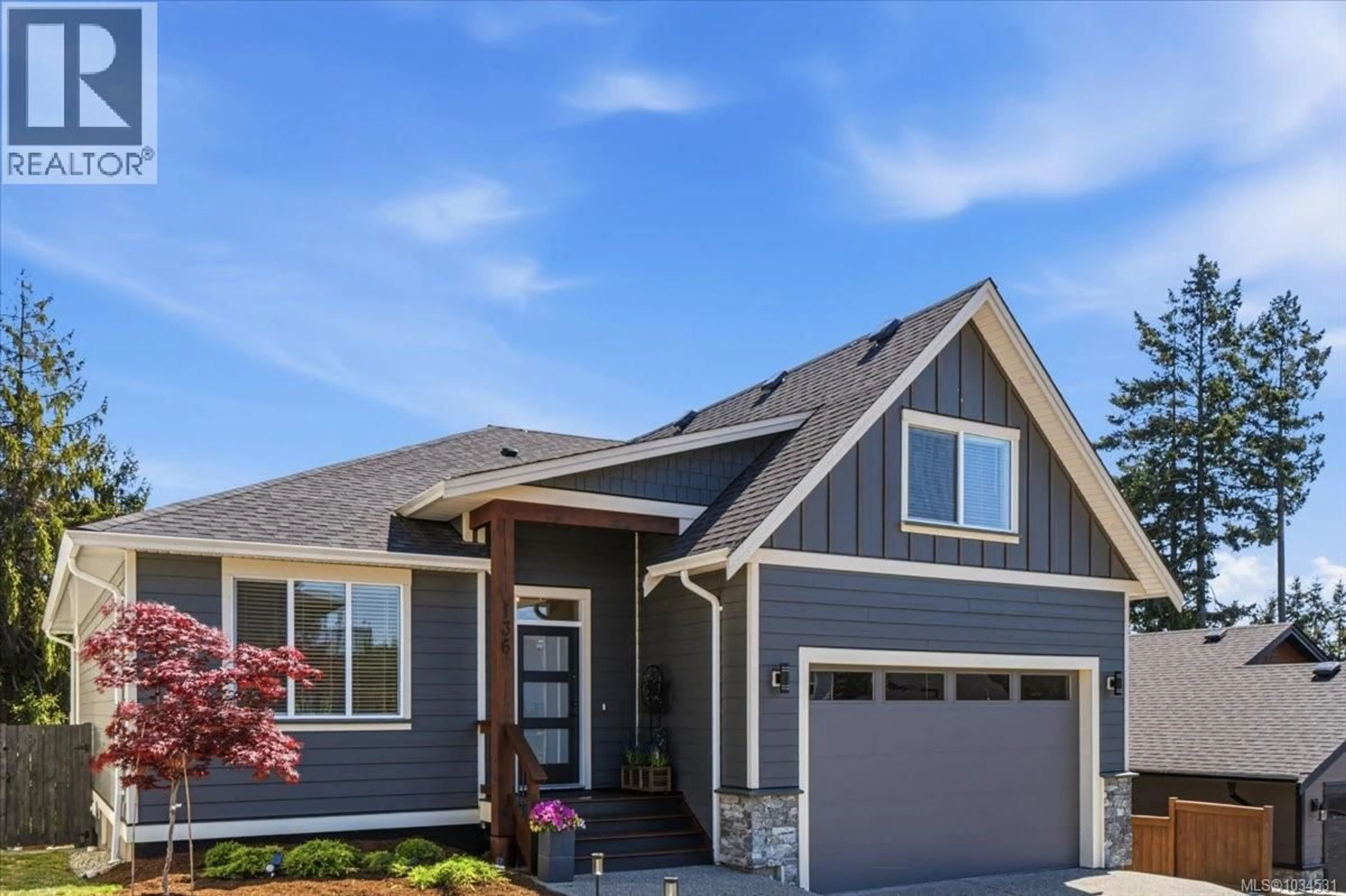 Home with vinyl exterior material, street for 136 GOLDEN OAKS CRESCENT, Nanaimo British Columbia V9T0K8