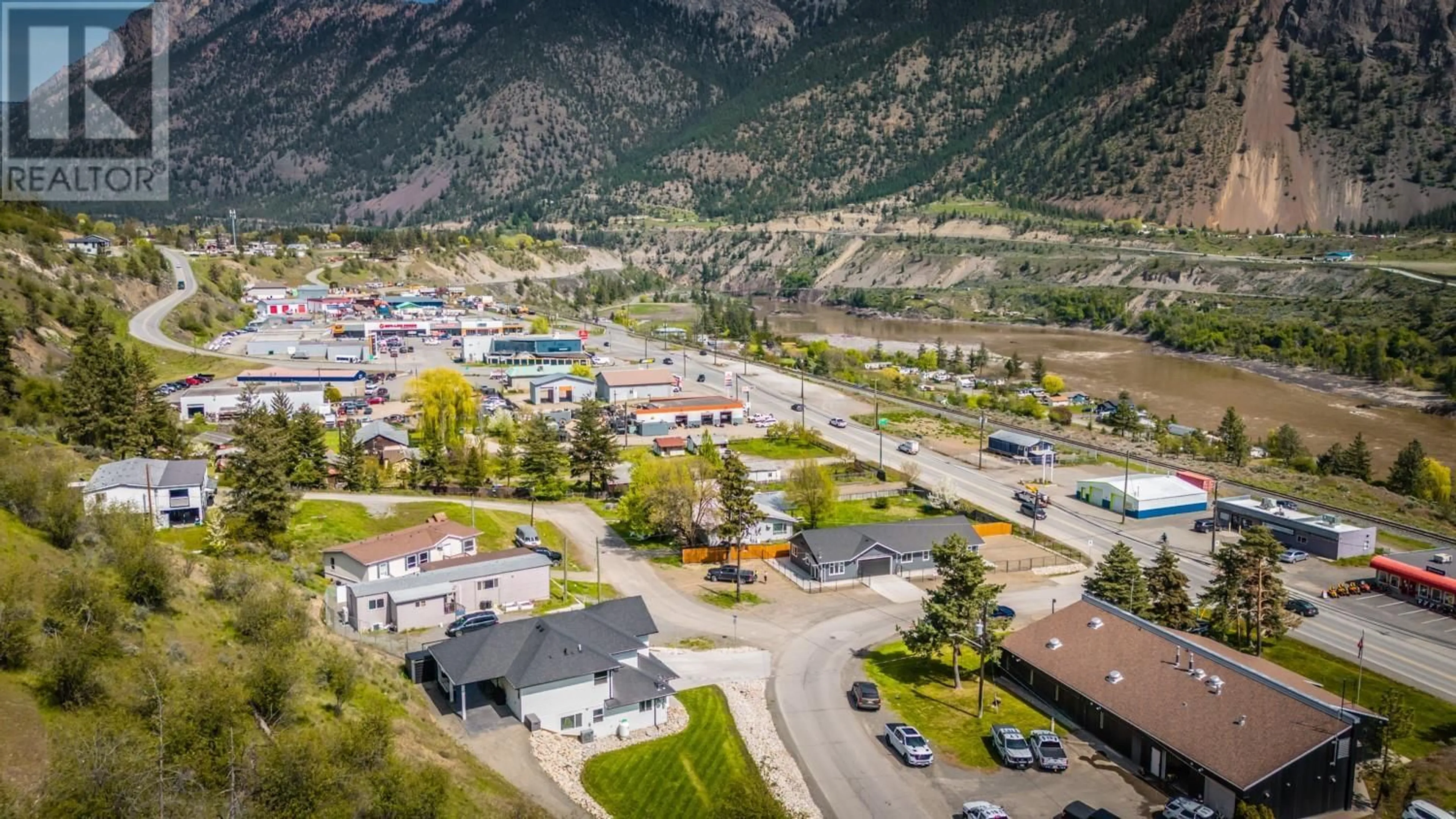 A pic from outside/outdoor area/front of a property/back of a property/a pic from drone, mountain view for 293 PARK DRIVE, Lillooet British Columbia V0K1V0