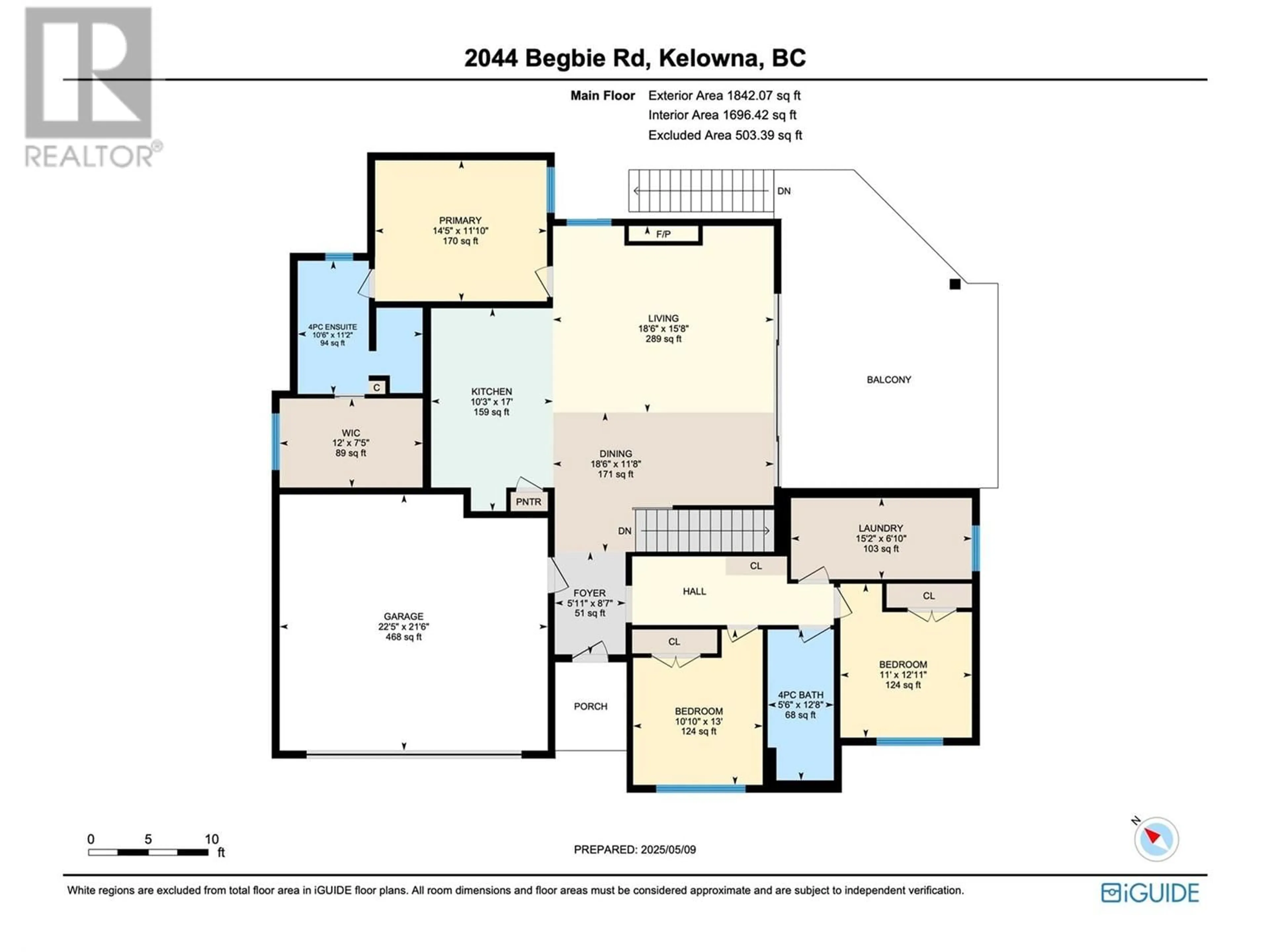 Floor plan for 2044 BEGBIE ROAD, Kelowna British Columbia V1V2X3