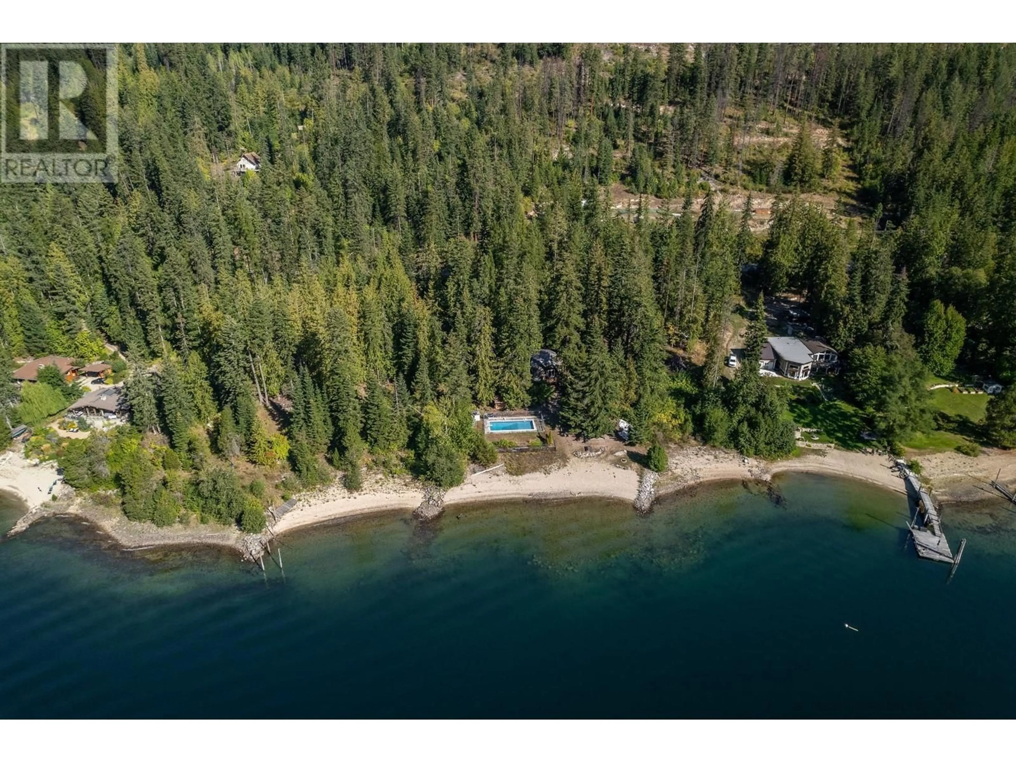 A pic from outside/outdoor area/front of a property/back of a property/a pic from drone, water/lake/river/ocean view for 6602 3A HIGHWAY, Nelson British Columbia V1L6S1