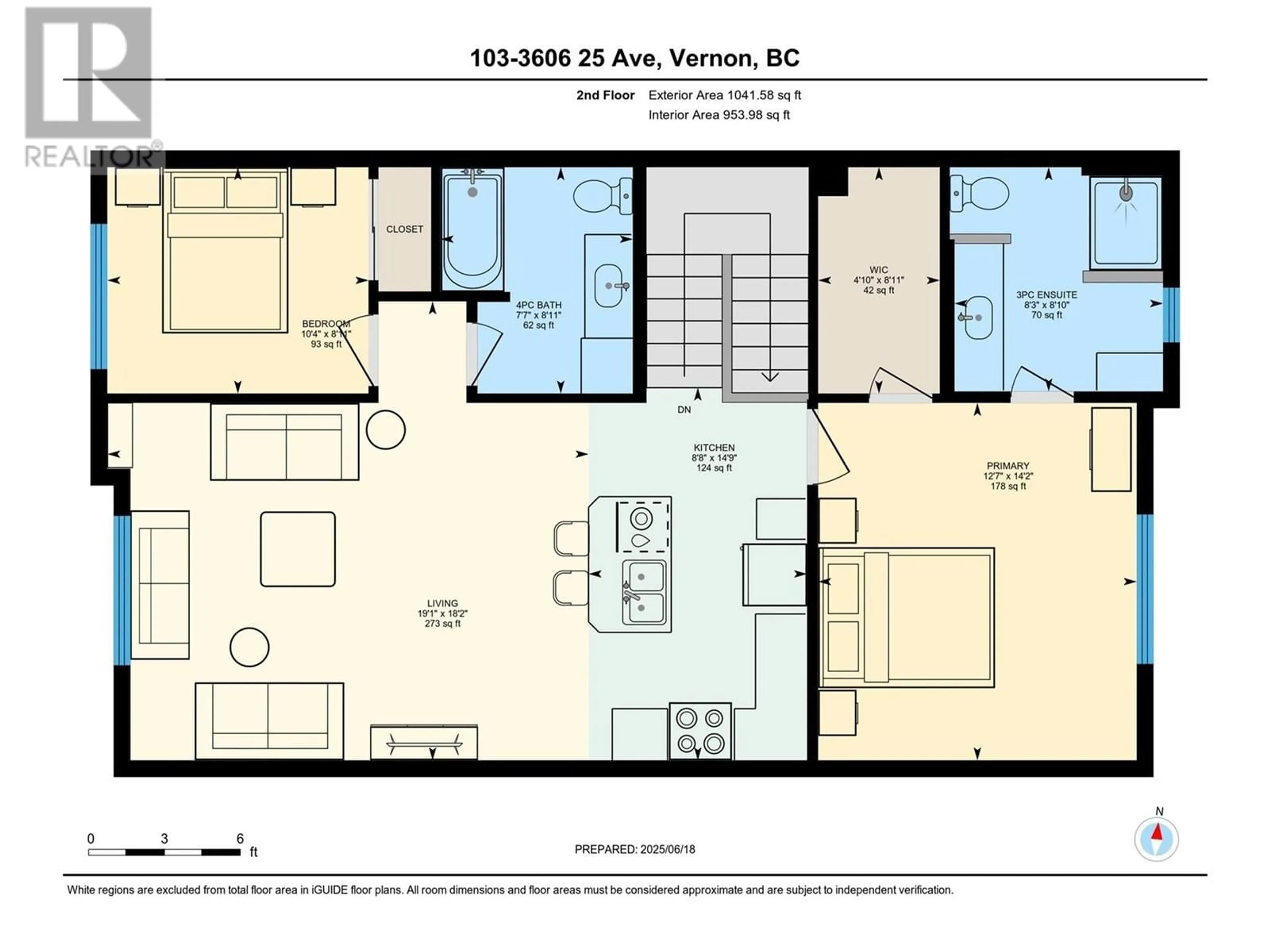 Floor plan for 103 - 3606 25 AVENUE, Vernon British Columbia V1T1P3