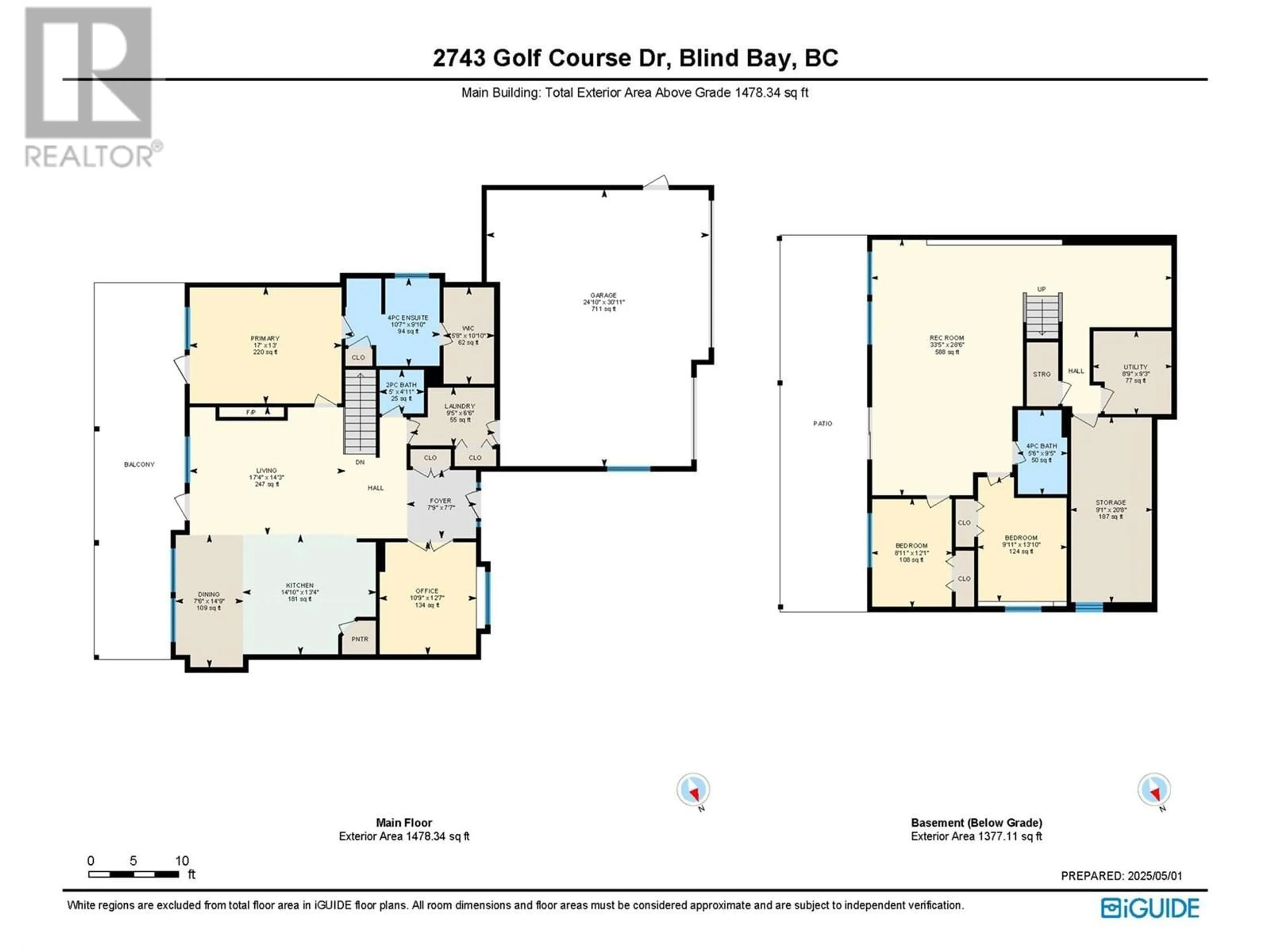 Floor plan for 2743 GOLF COURSE DRIVE, Blind Bay British Columbia V0E1H2