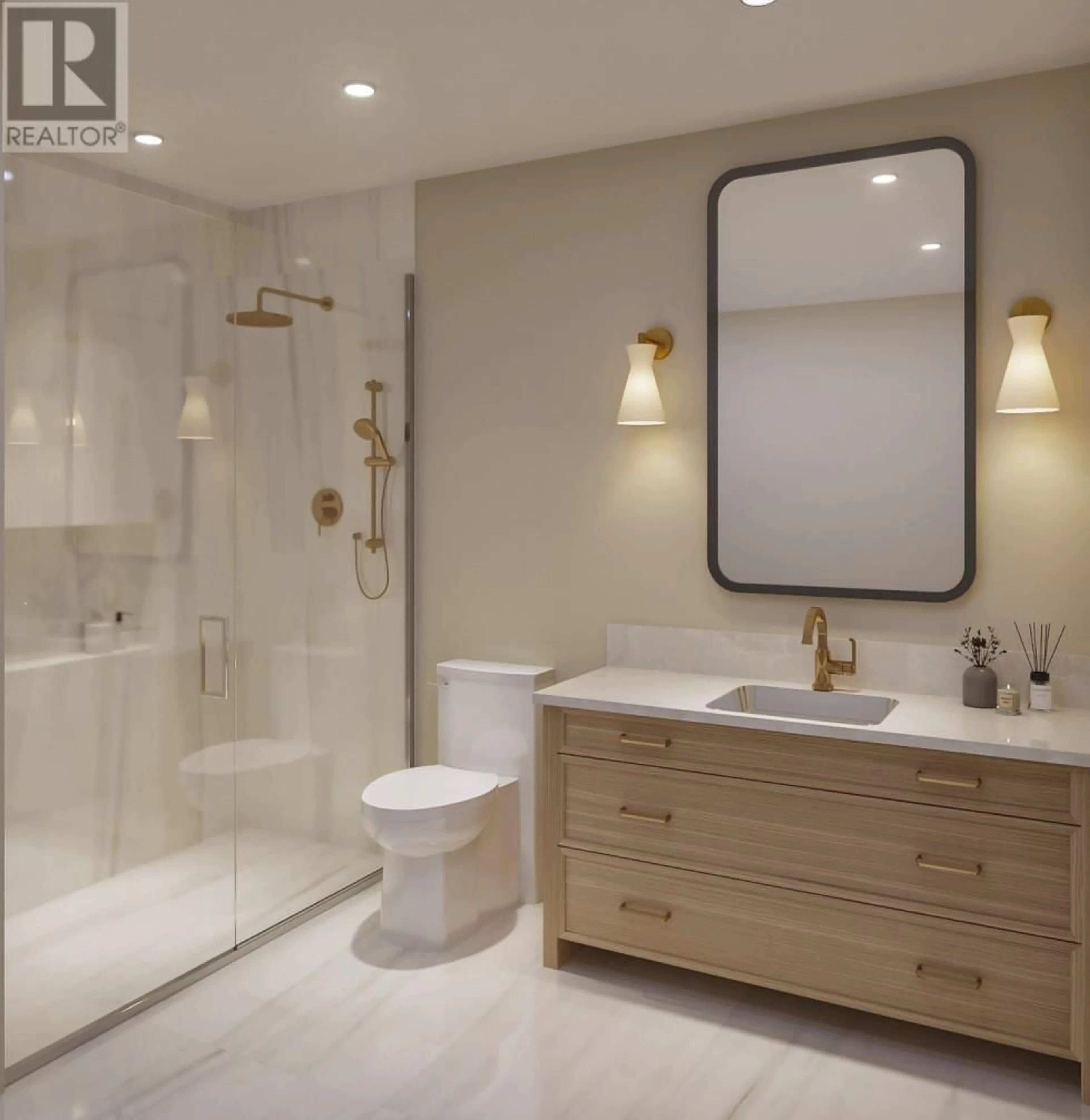 Contemporary bathroom, ceramic/tile floor for 1 - 569 RADANT ROAD, Kelowna British Columbia V1W1A1
