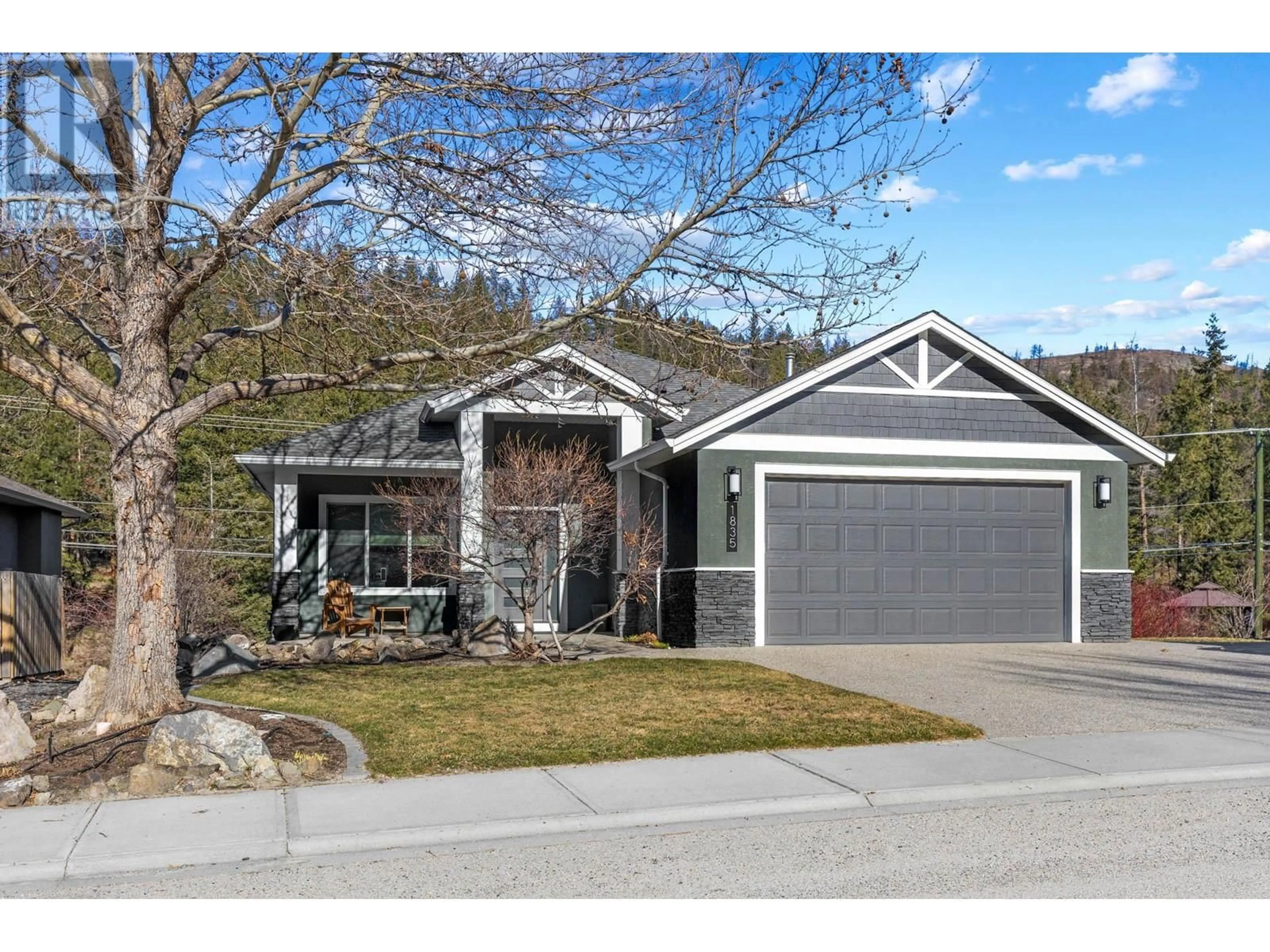 Home with vinyl exterior material, street for 1835 PEAK POINT COURT, West Kelowna British Columbia V1Z4B4