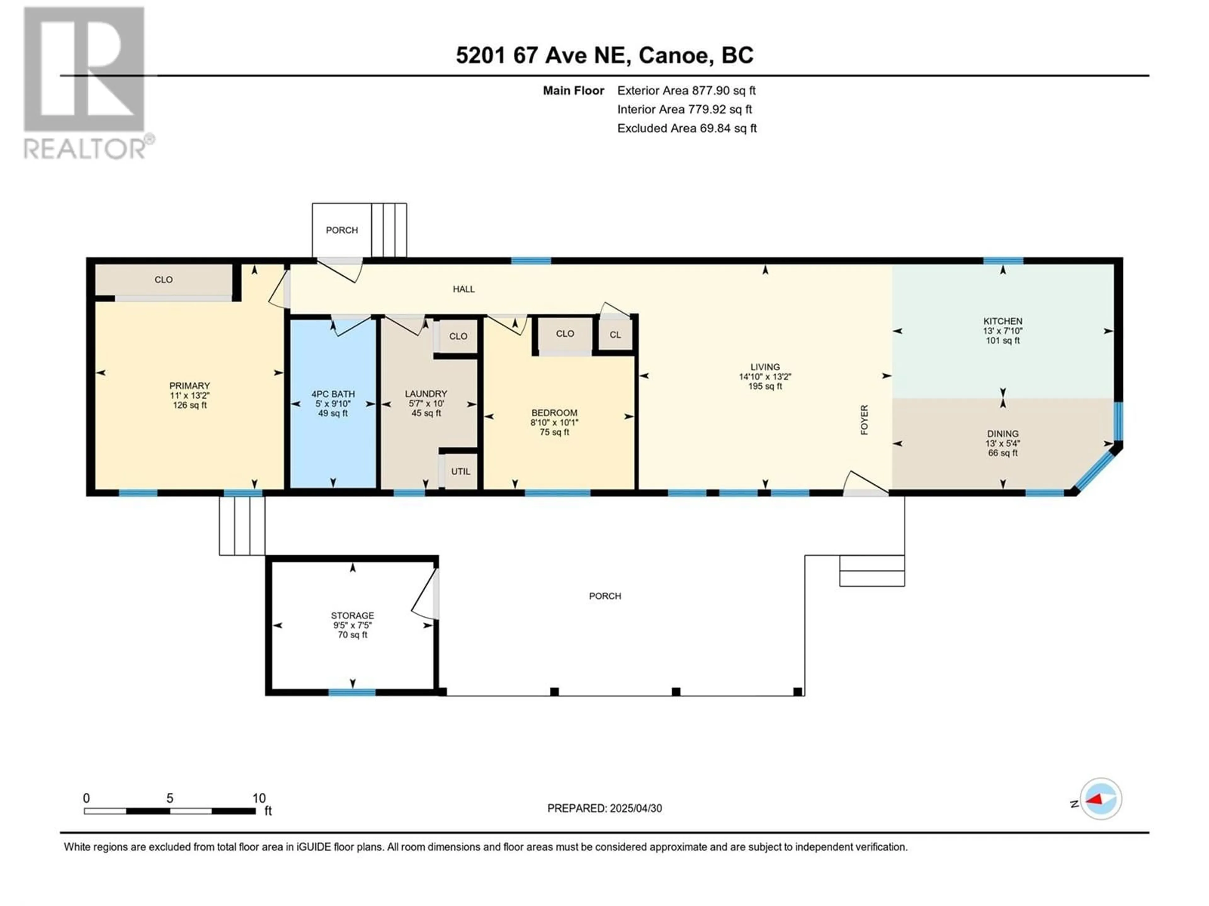 Floor plan for 5201 67 AVENUE NORTHEAST, Canoe British Columbia V0E1K0