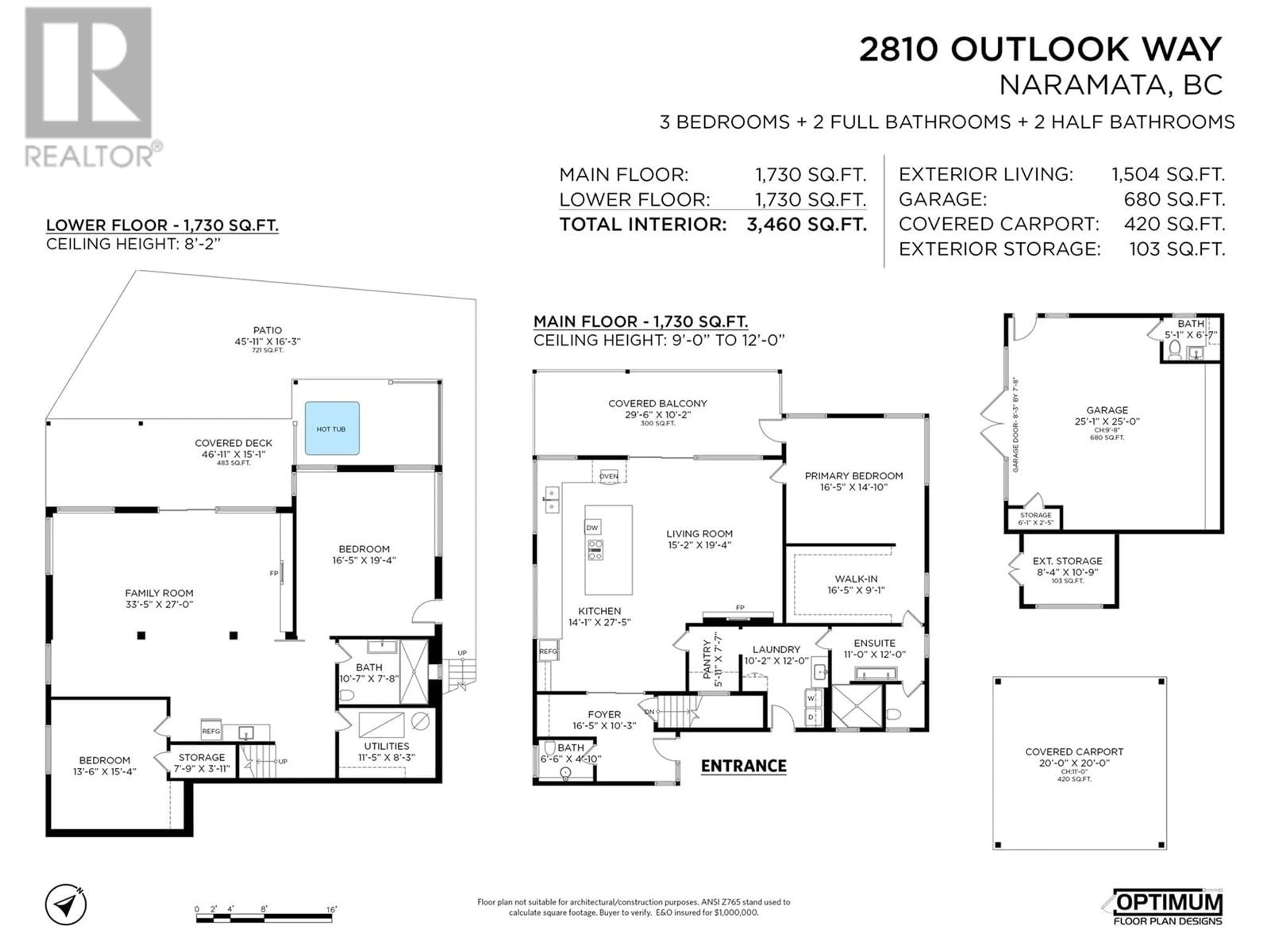 Floor plan for 2810 OUTLOOK WAY, Naramata British Columbia V0H1N1