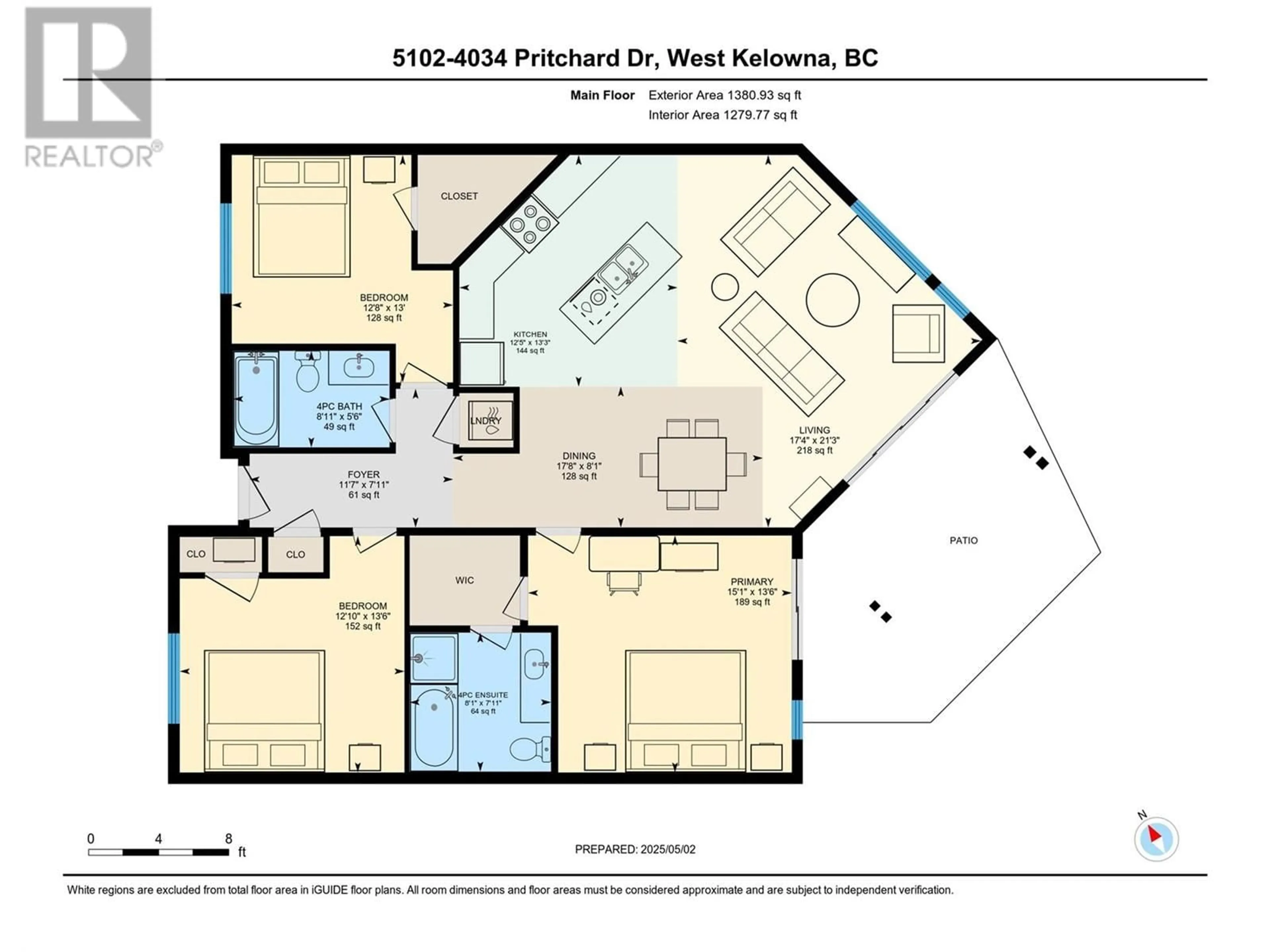 Floor plan for 5102 - 4034 PRITCHARD DRIVE, West Kelowna British Columbia V4T1X2