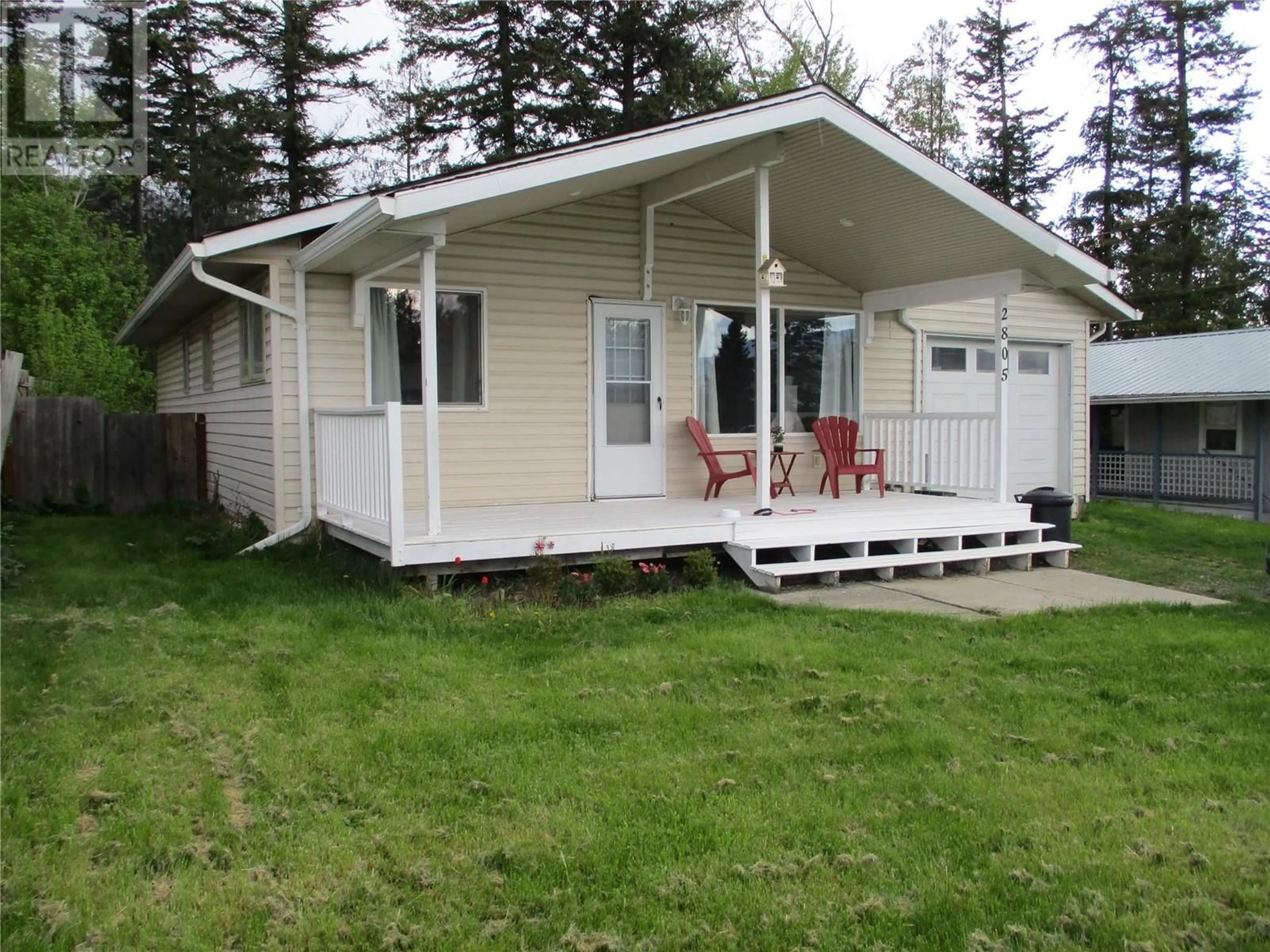 Home with vinyl exterior material, street for 2805 CAEN ROAD, Sorrento British Columbia V0E2W0